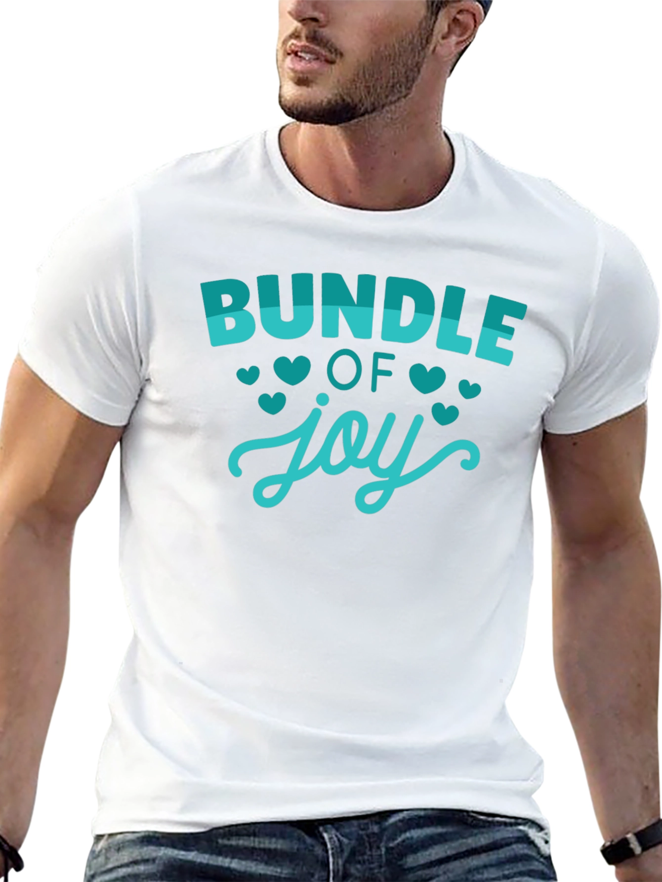 Bundle of Joy Graphic Tee - Black Cotton T-Shirt