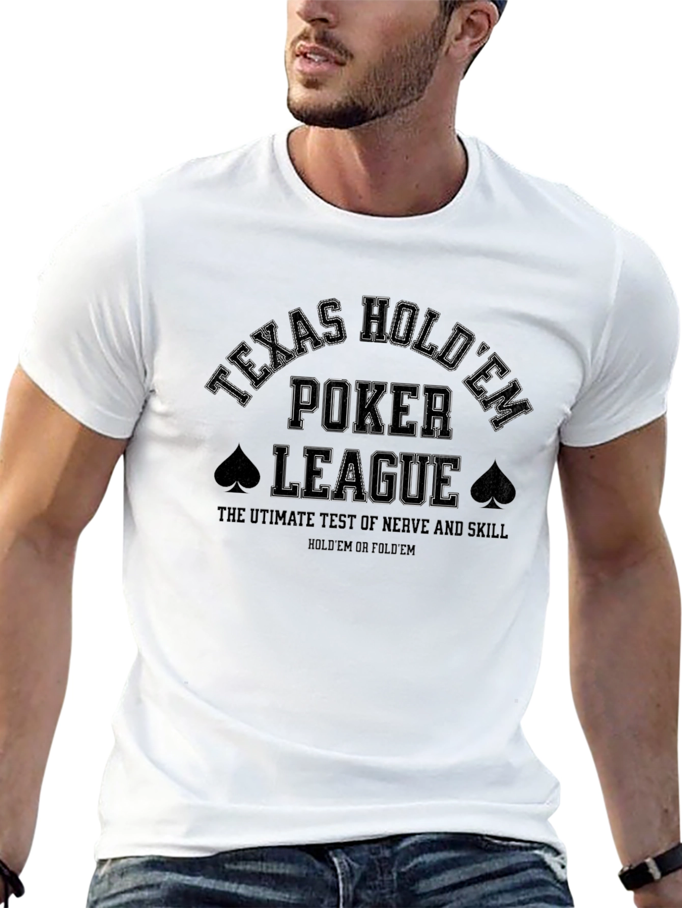 Texas HoldEm Poker League Graphic T-Shirt