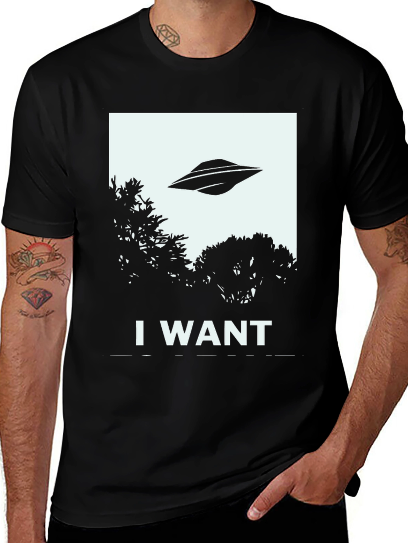 I Want To Believe UFO Graphic Tee