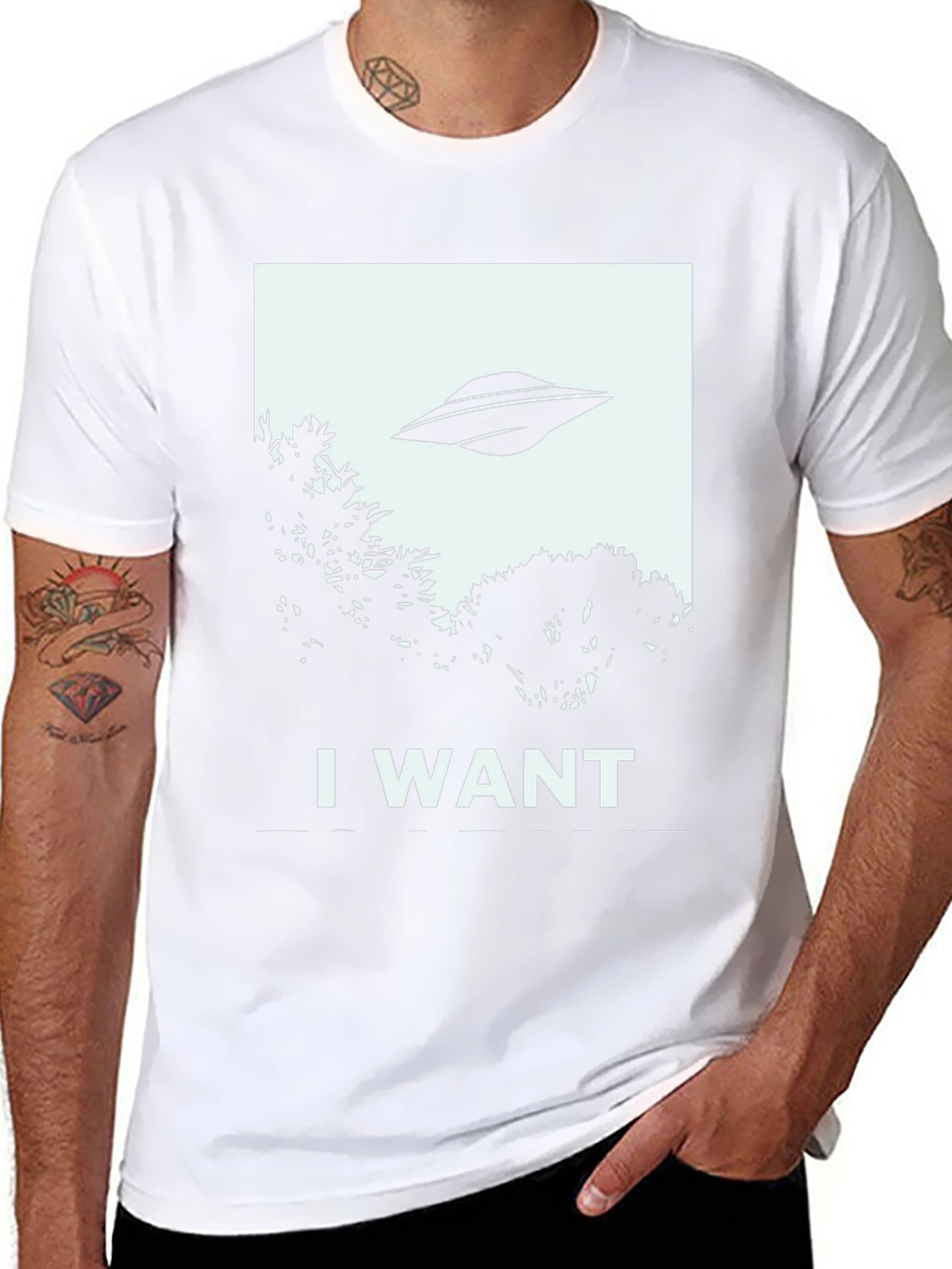 I Want To Believe UFO Graphic Tee