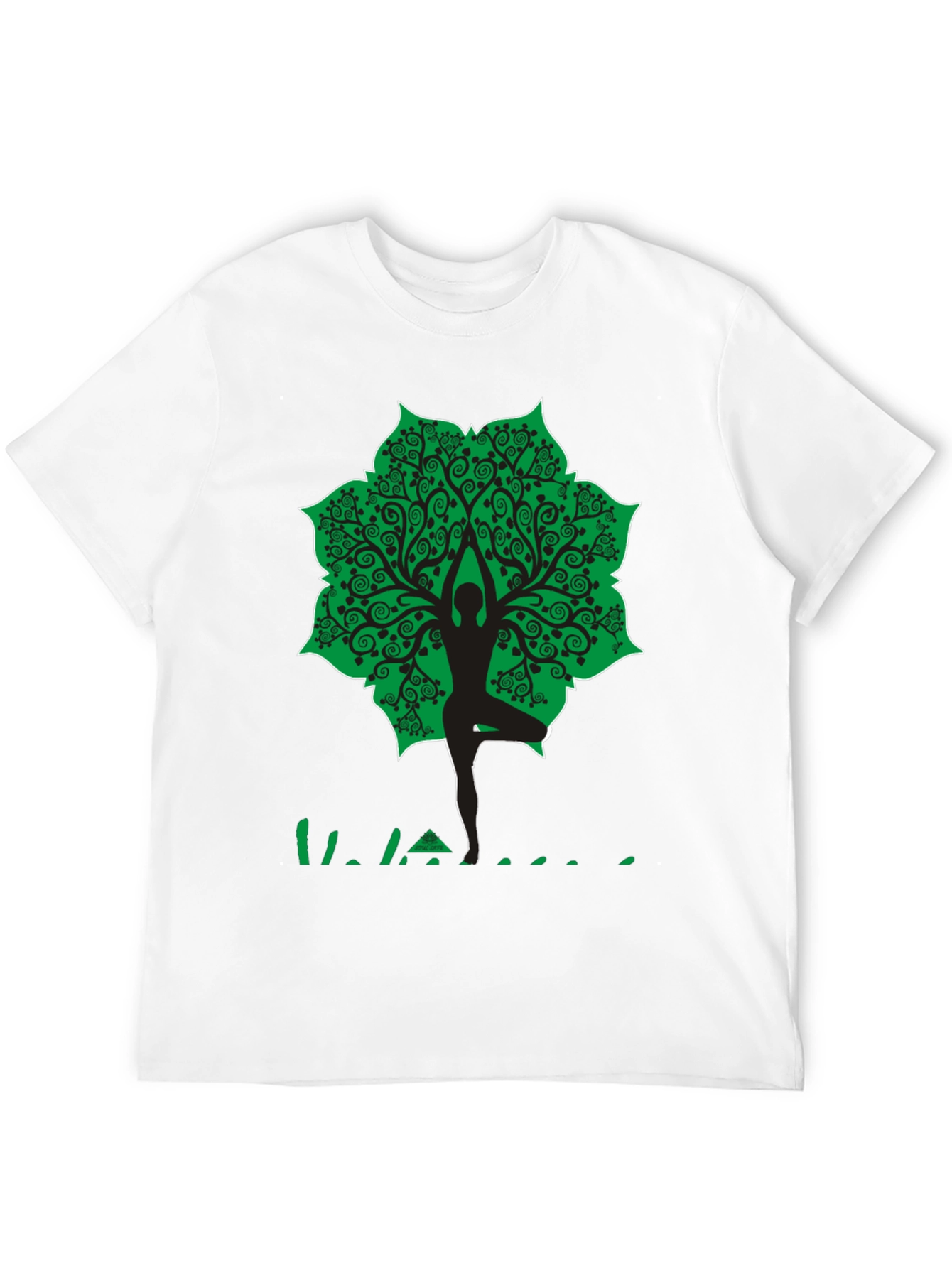 Yoga Tree Pose Graphic T-Shirt - Black