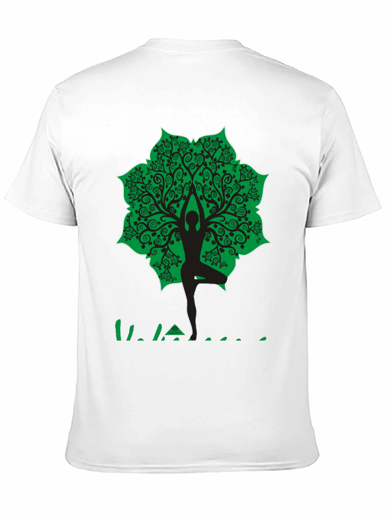 Yoga Tree Pose Graphic T-Shirt - Black
