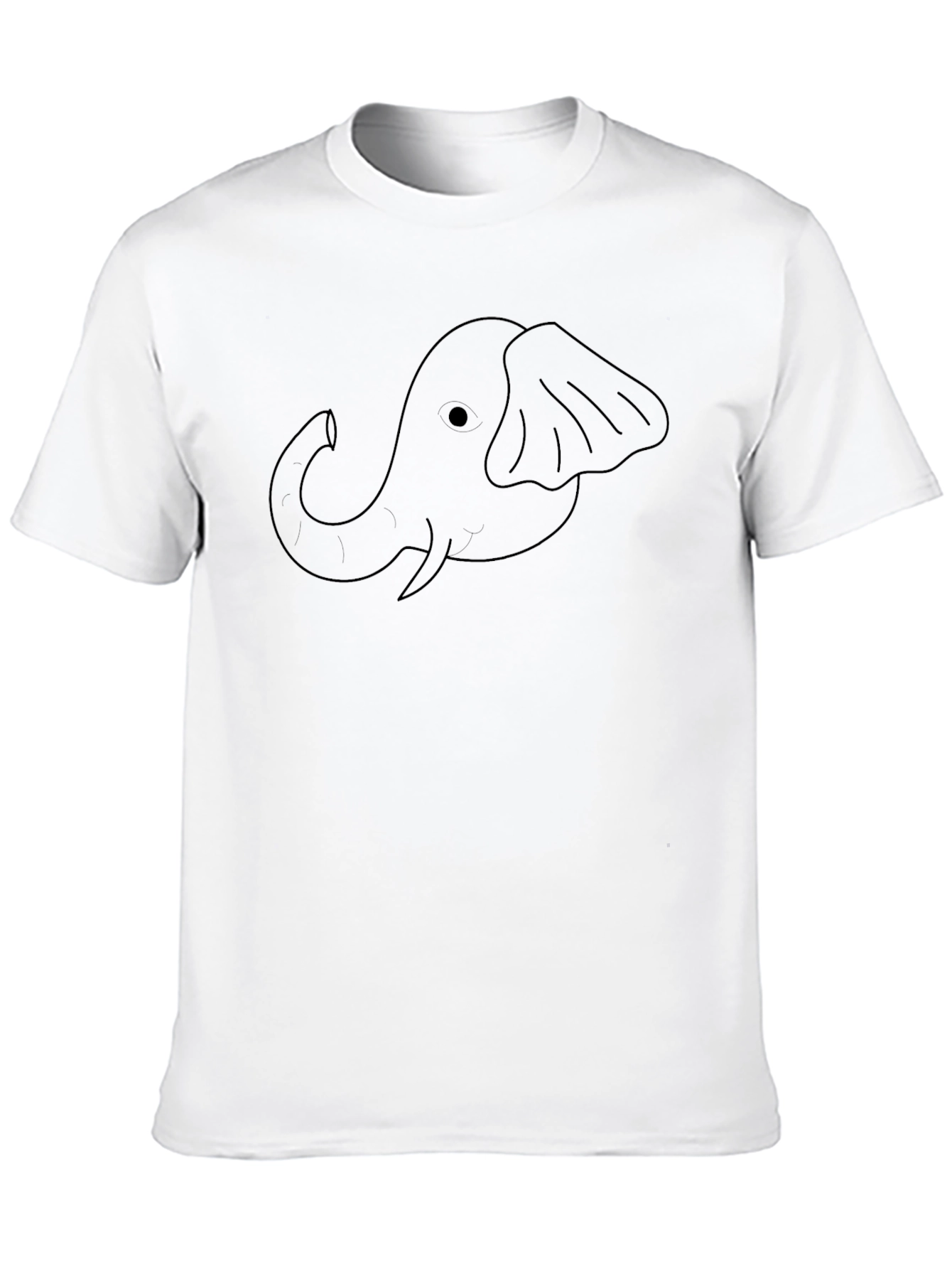 Elephant Graphic Black T-Shirt