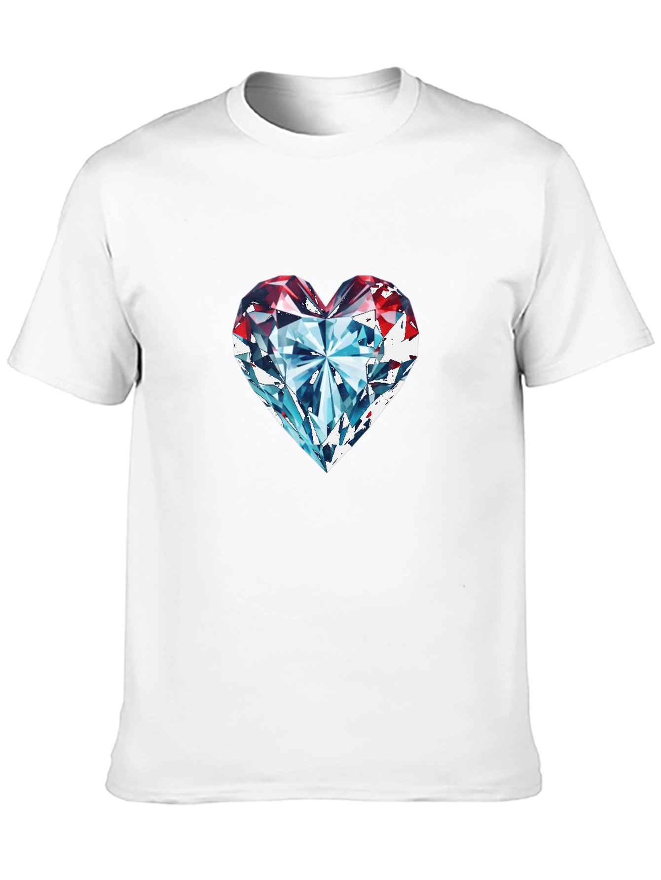 Diamond Heart Graphic Tee - Classic Black