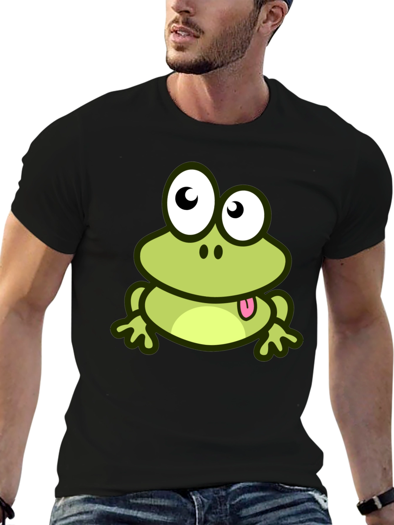 Frog Graphic T-Shirt - Casual Style