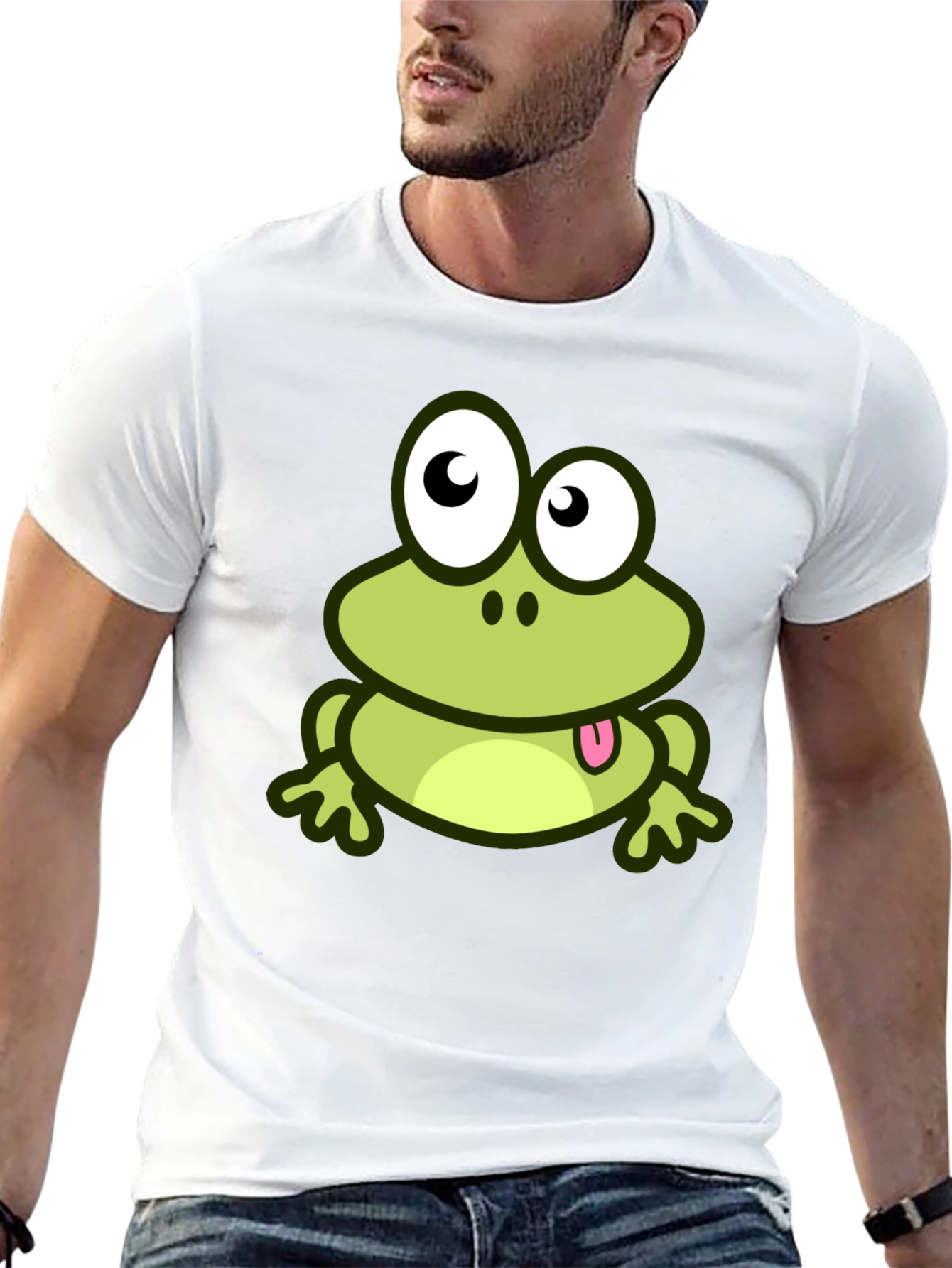 Frog Graphic T-Shirt - Casual Style