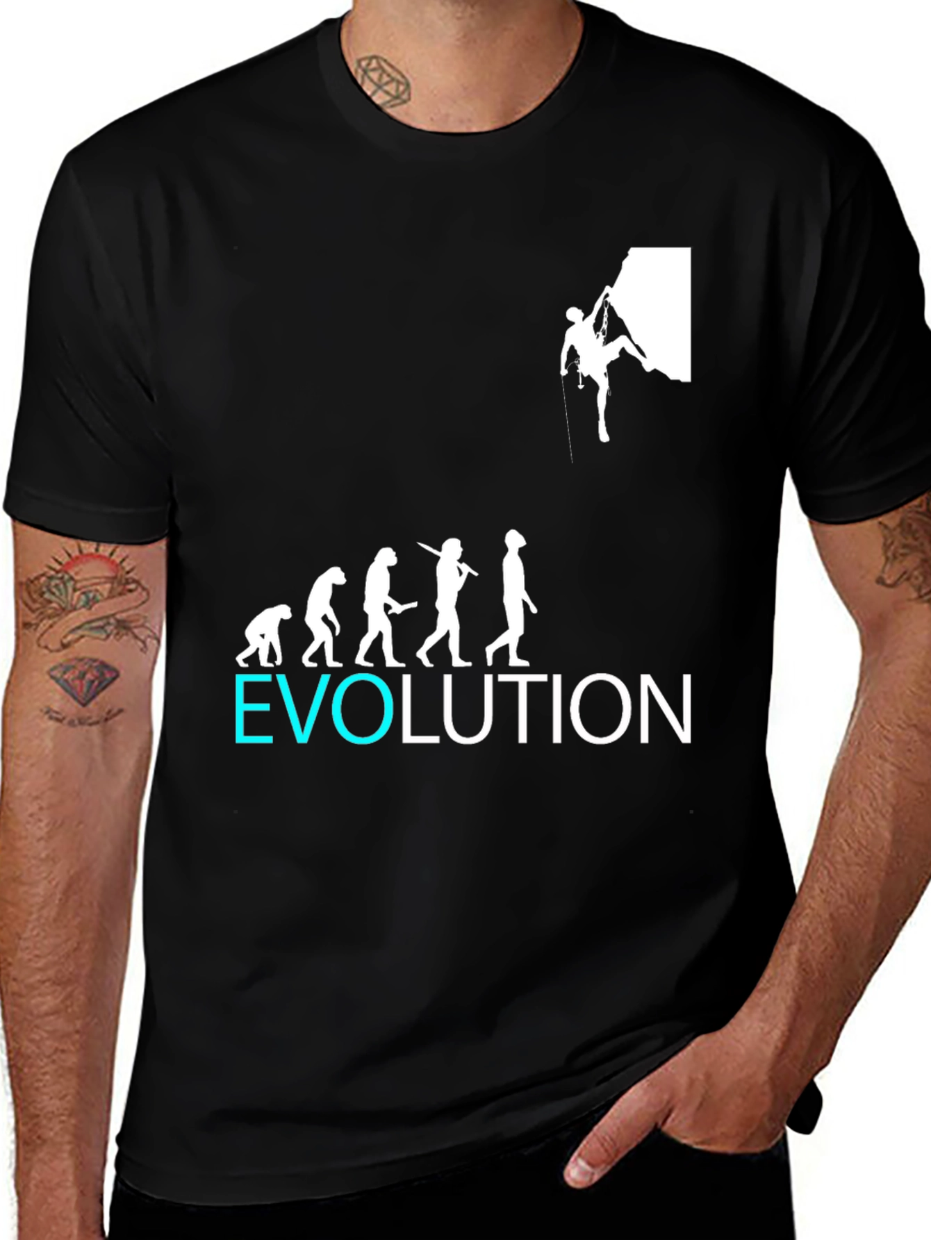 Climbing Evolution Graphic T-Shirt