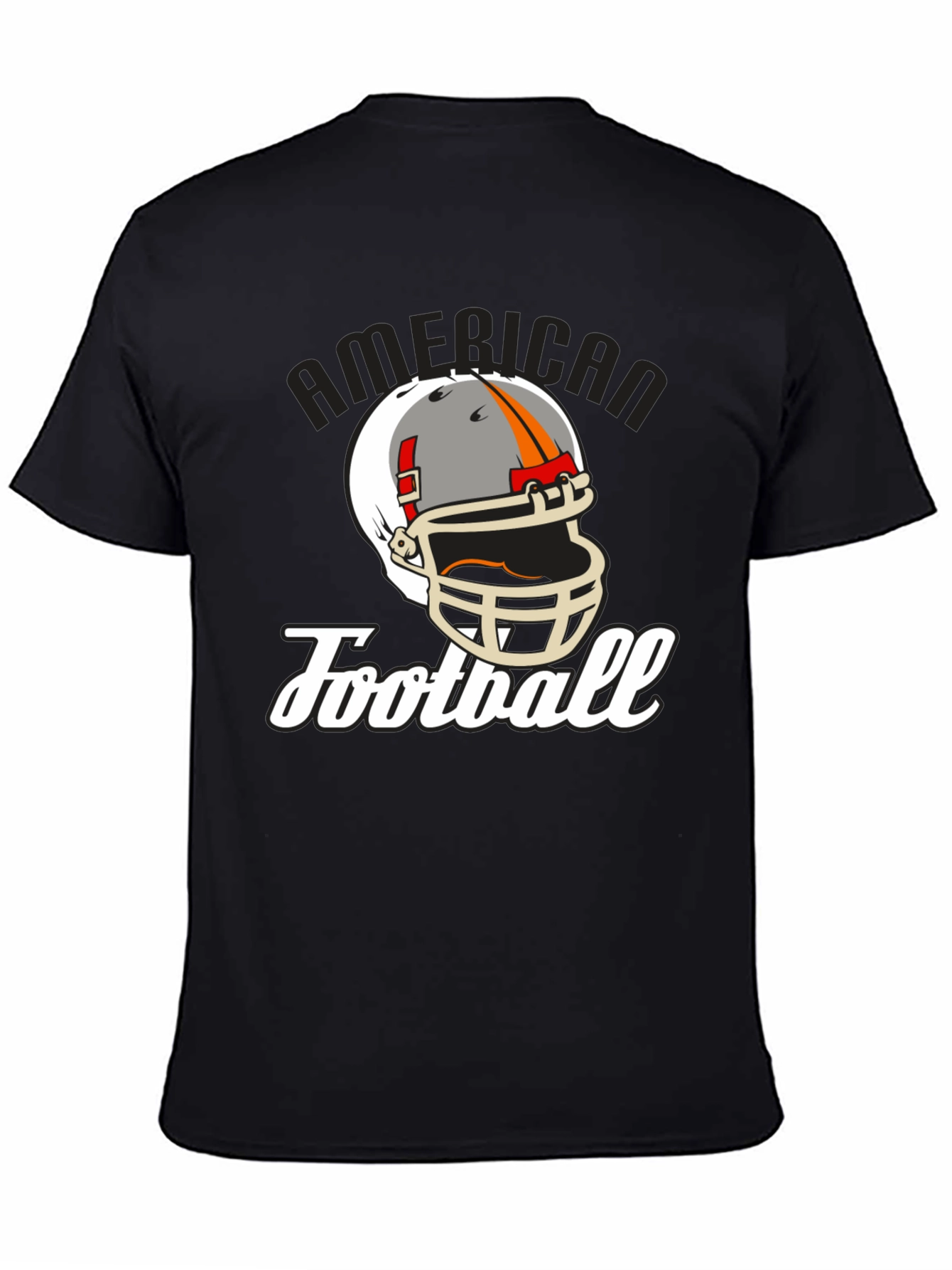 American Football Helmet Graphic T-Shirt