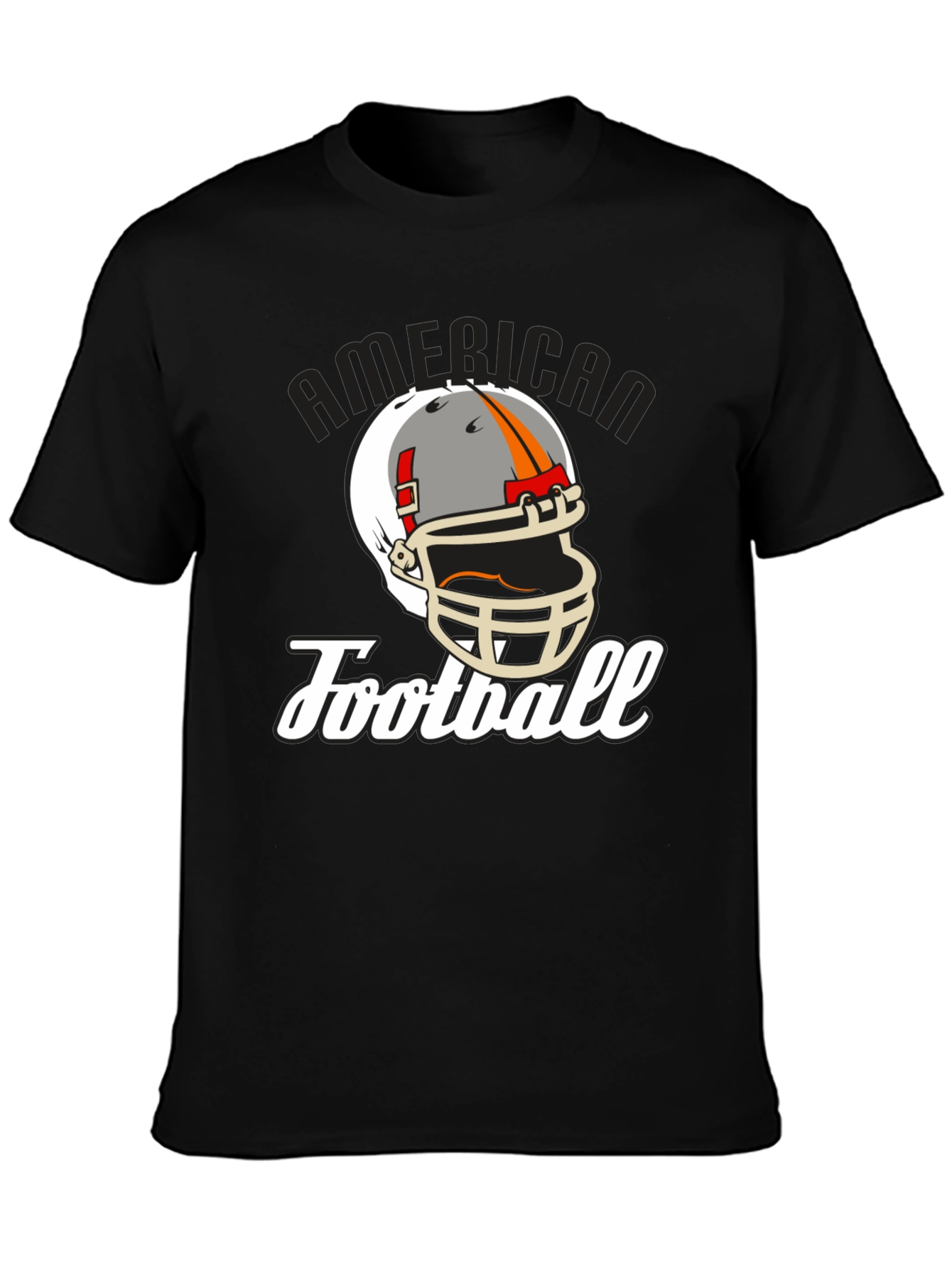 American Football Helmet Graphic T-Shirt