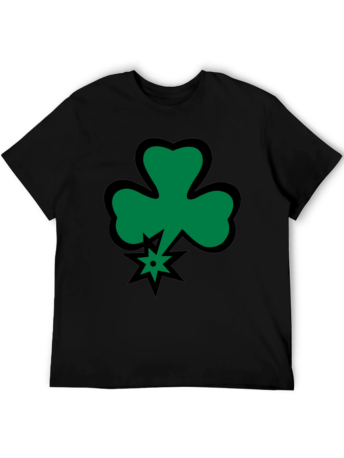 Shamrock Luck Black T-Shirt