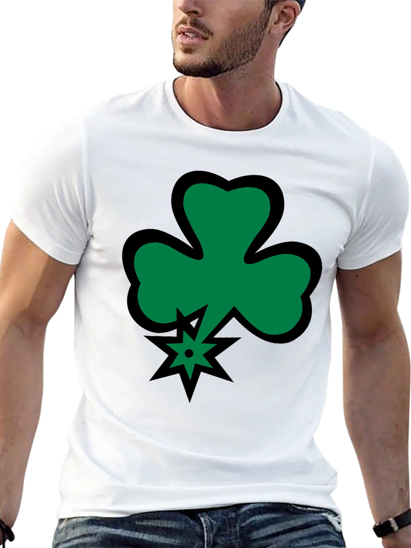 Shamrock Luck Black T-Shirt
