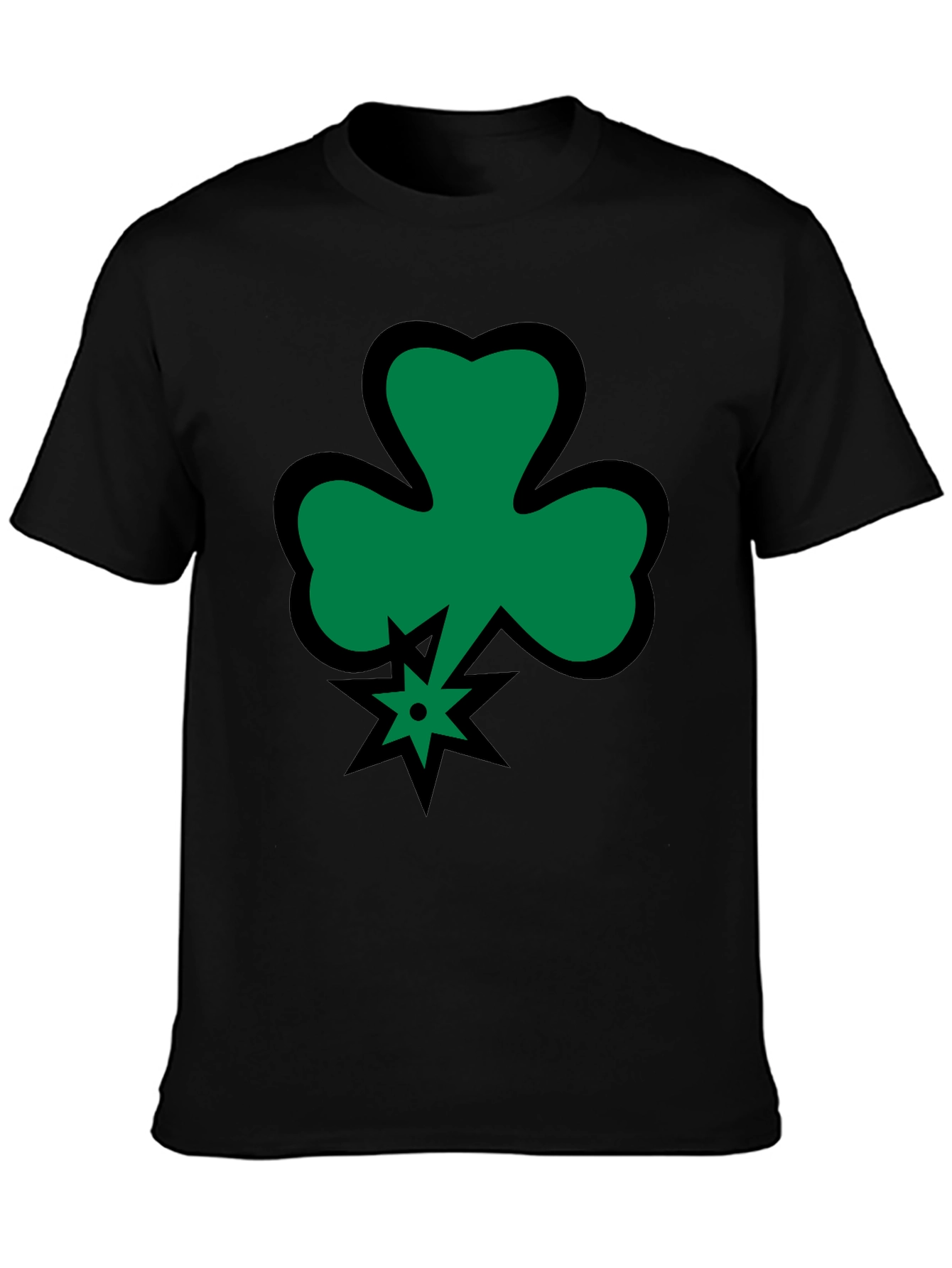 Shamrock Luck Black T-Shirt