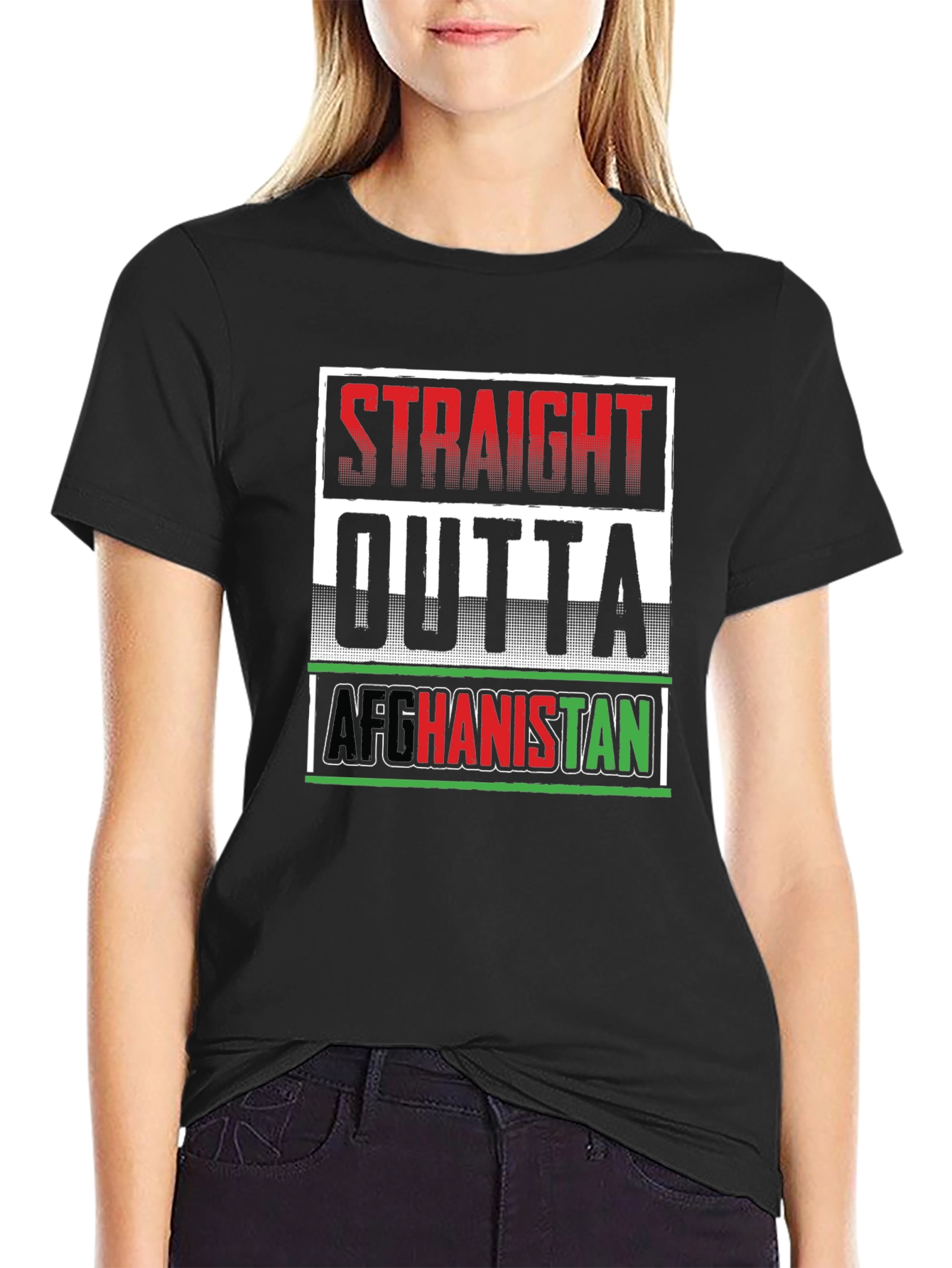 Straight Outta Afghanistan Graphic T-Shirt