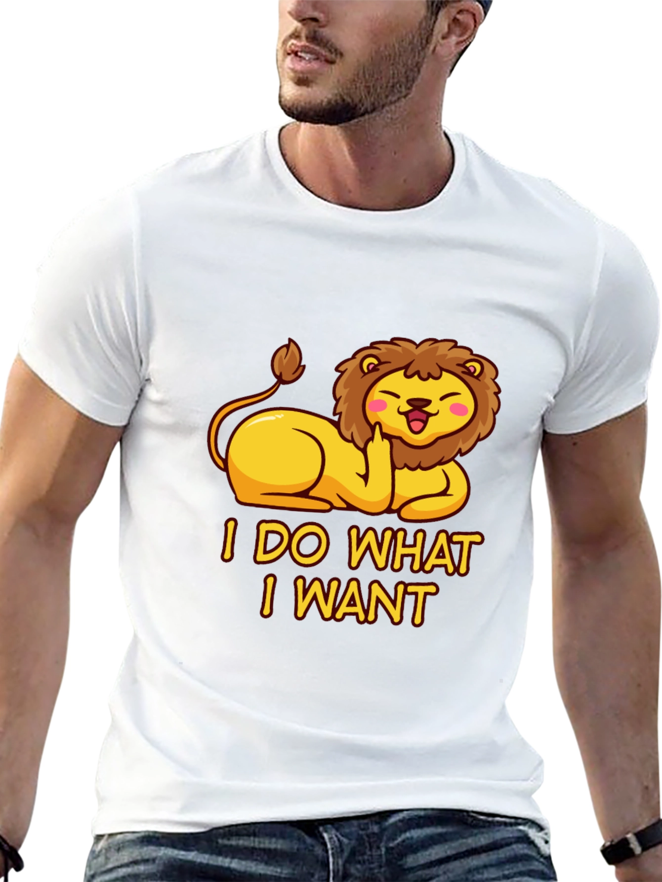 I Do What I Want Lion Tee