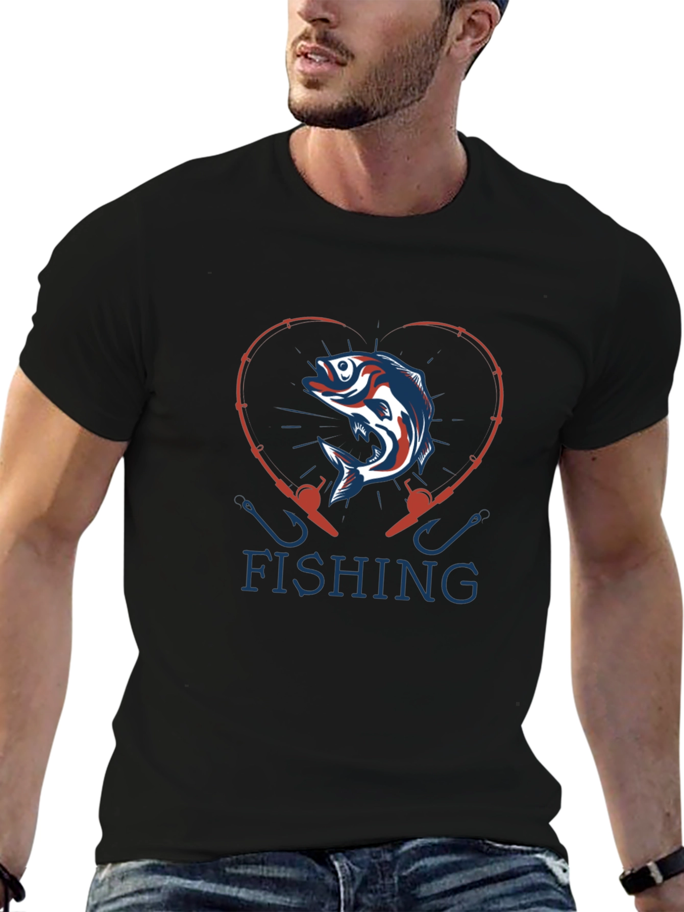 Fishing Heart T-Shirt: Angler Love Tee