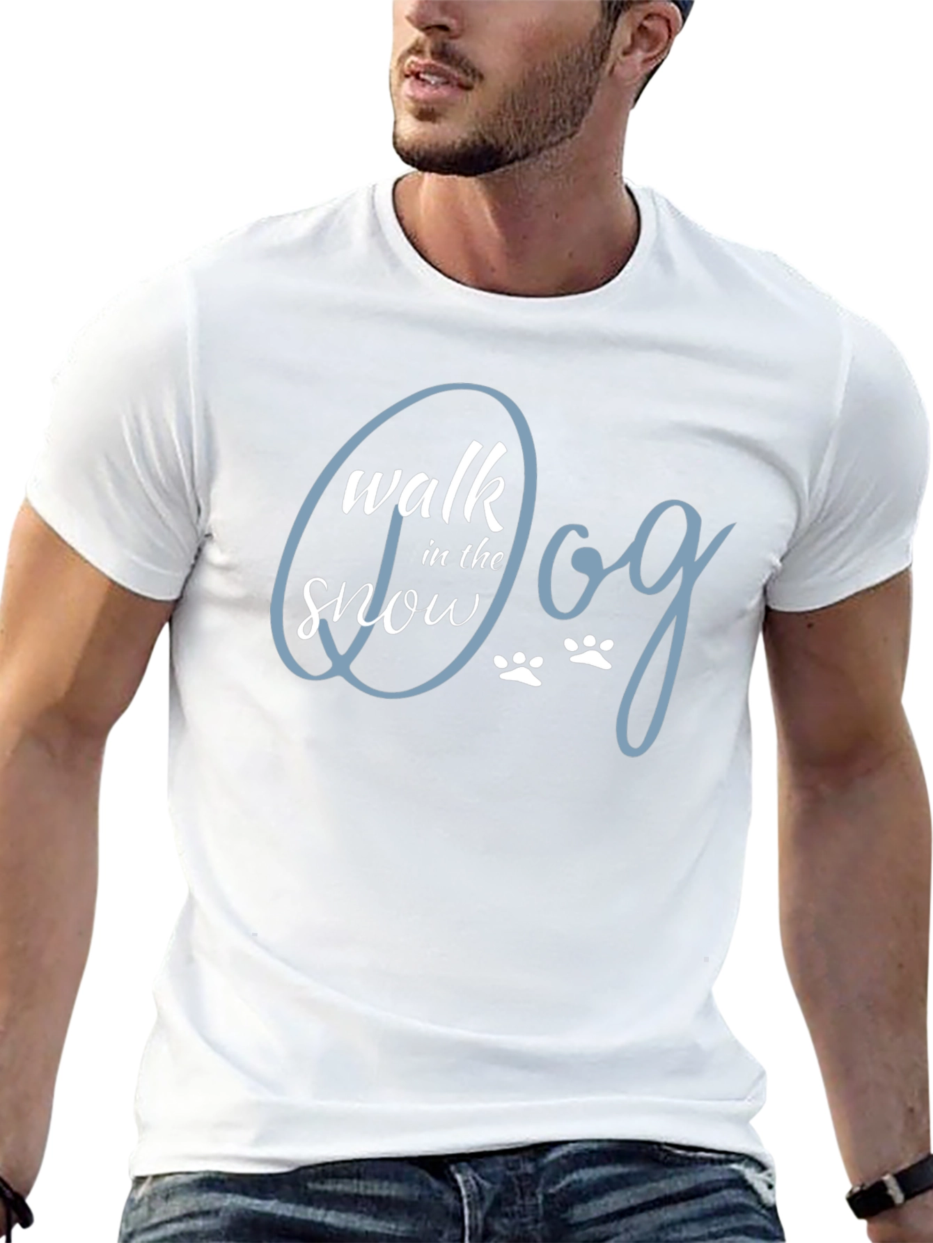 Walk the Dog in the Snow T-Shirt