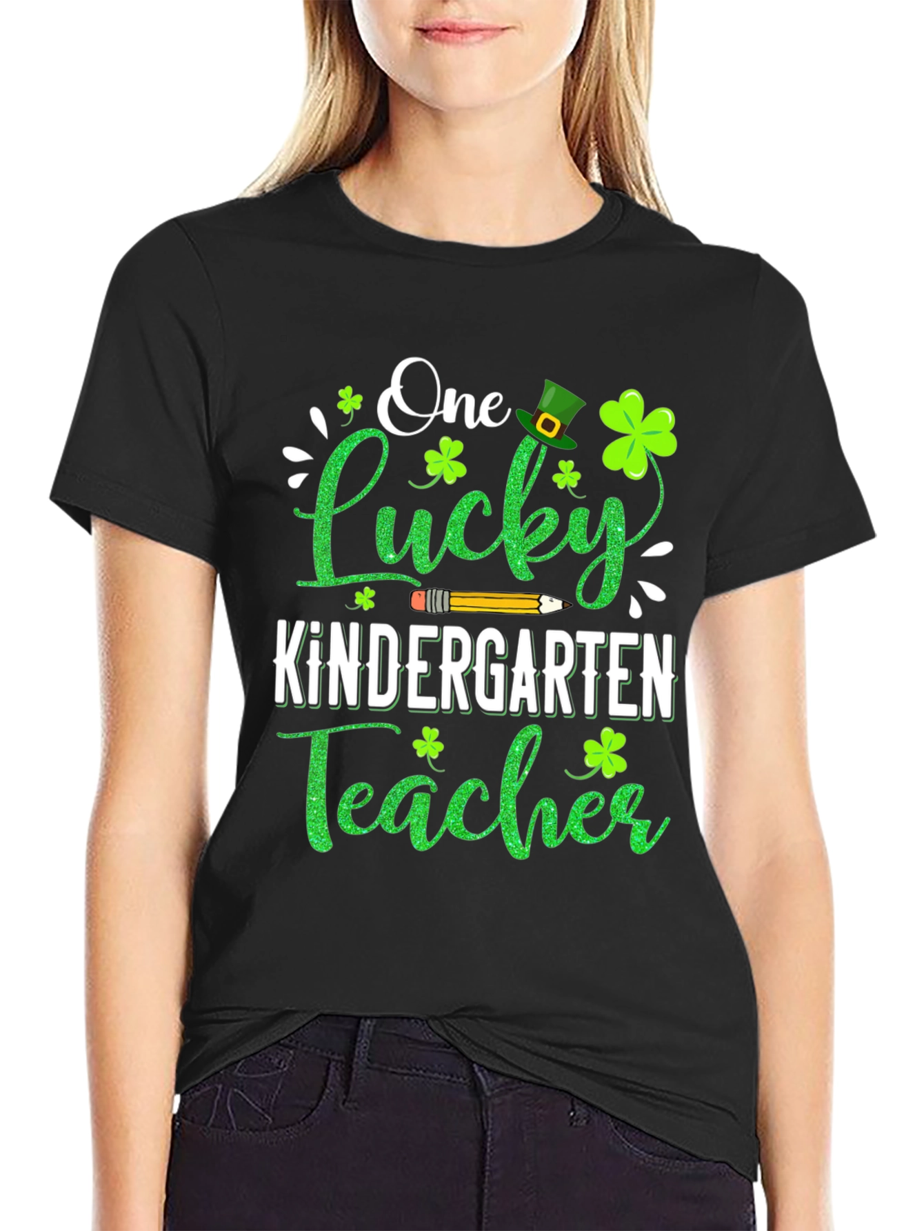 Lucky Kindergarten Teacher St. Patricks Day T-Shirt