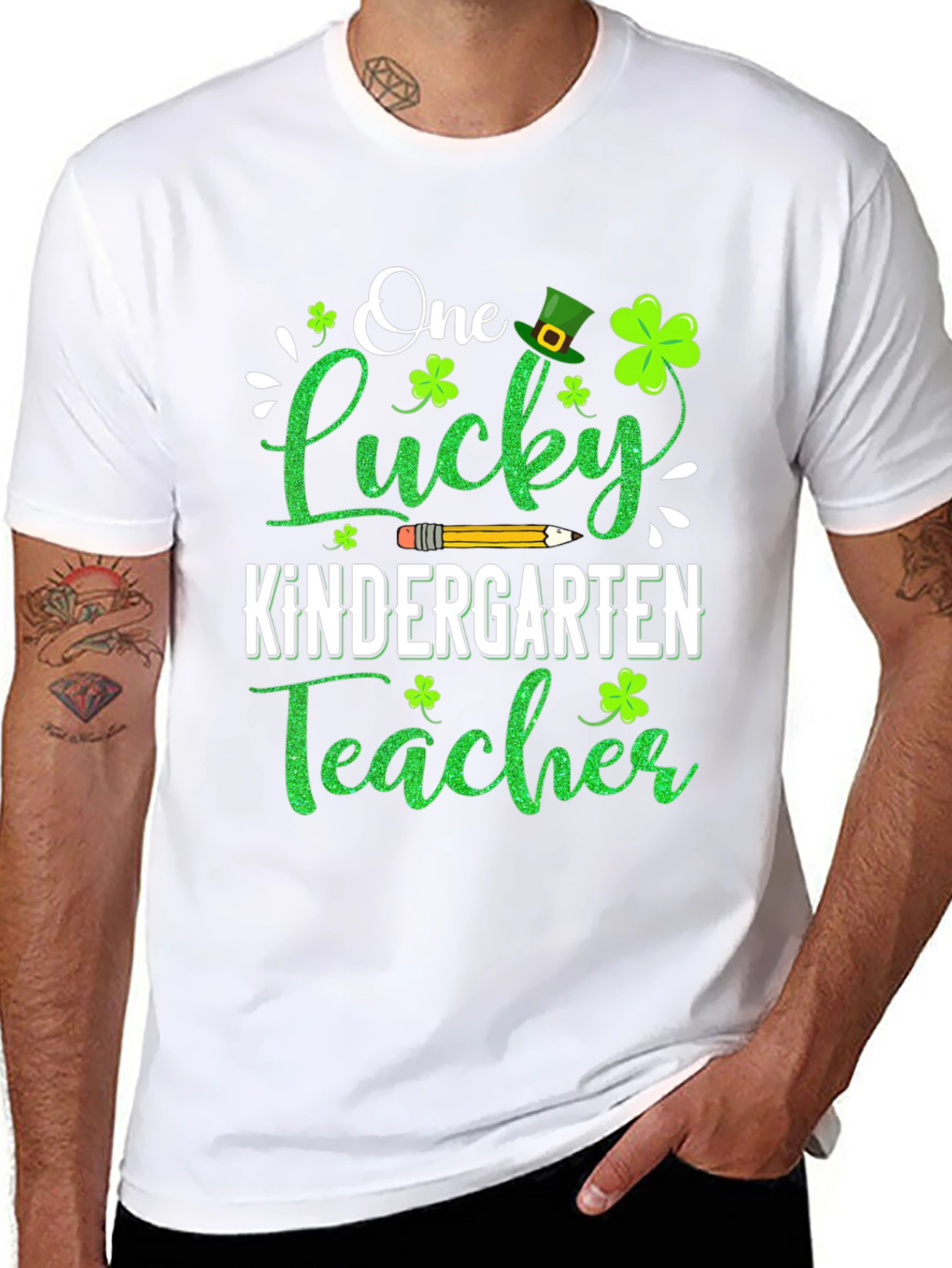 Lucky Kindergarten Teacher St. Patricks Day T-Shirt