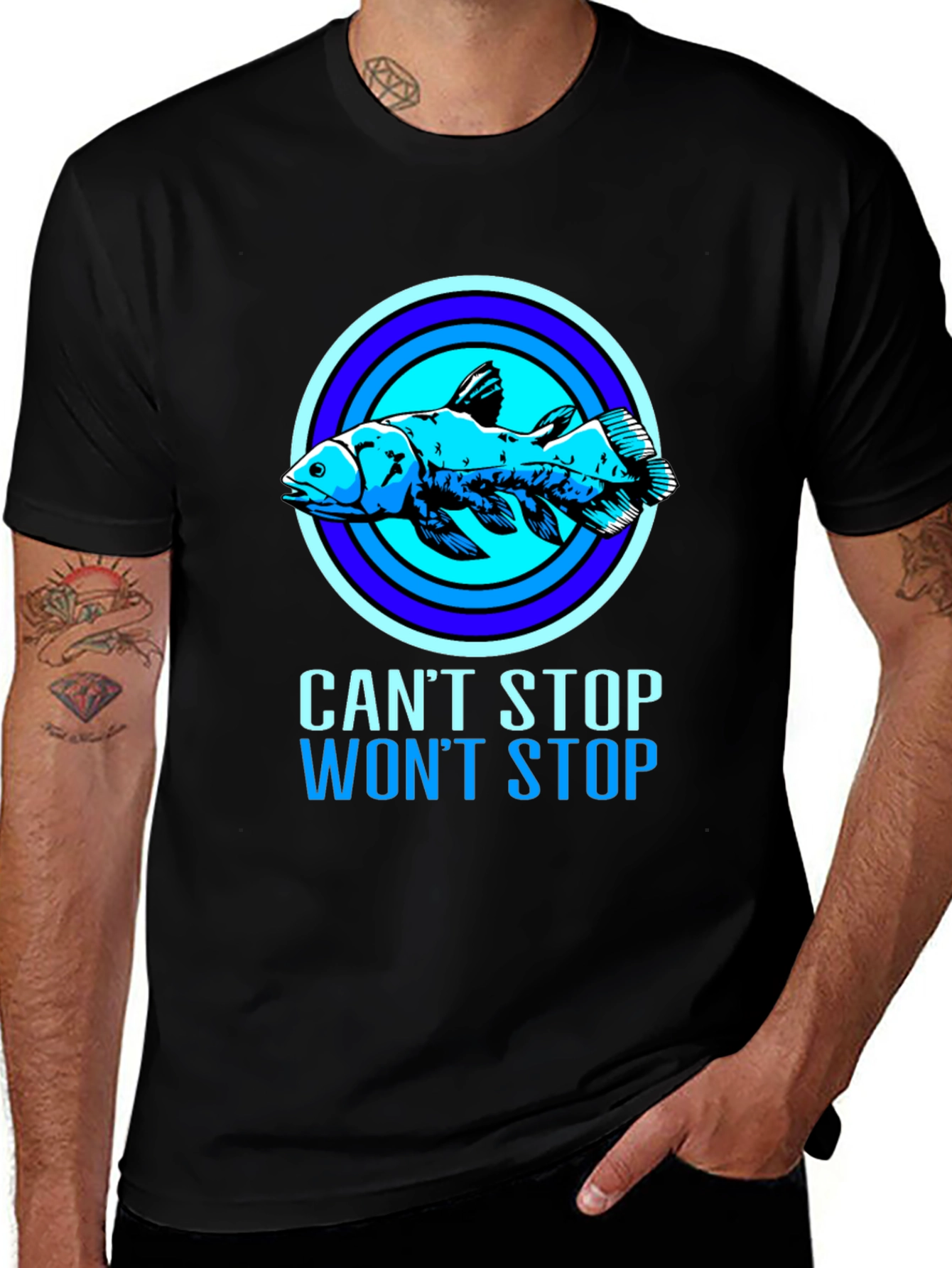 Cant Stop Wont Stop Coelacanth T-Shirt