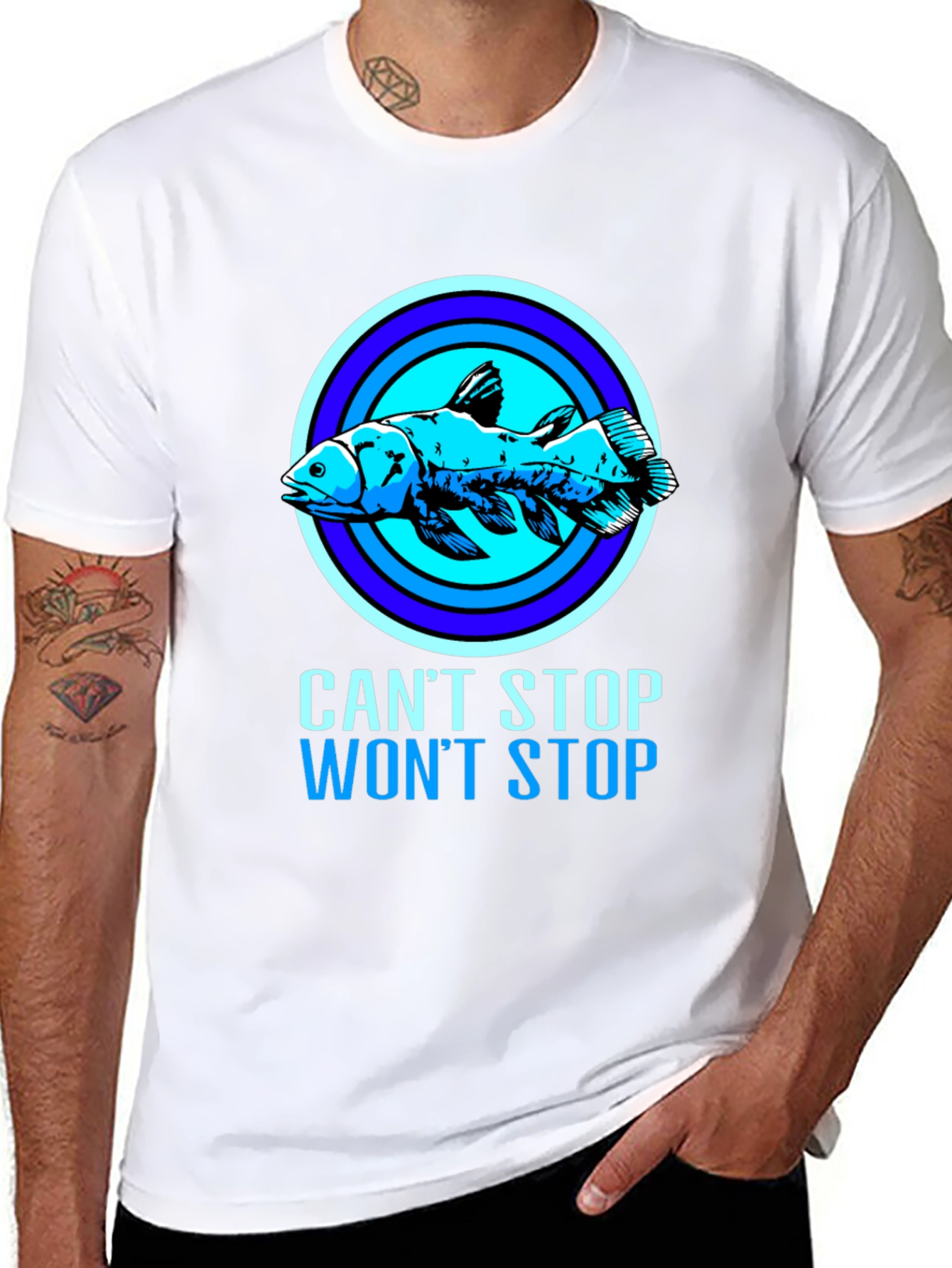 Cant Stop Wont Stop Coelacanth T-Shirt