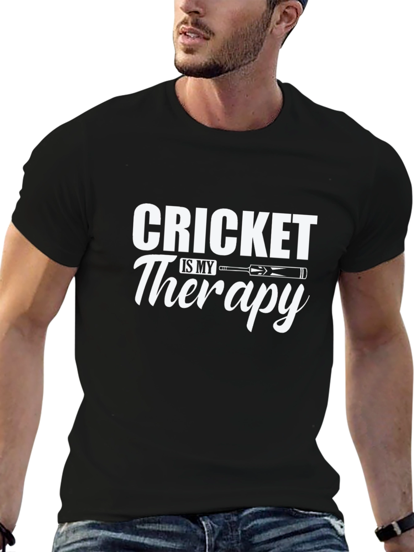 Cricket is My Therapy T-Shirt
