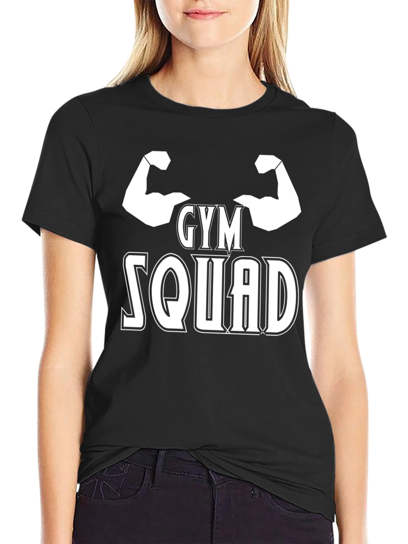 Gym Squad Graphic T-Shirt - Black