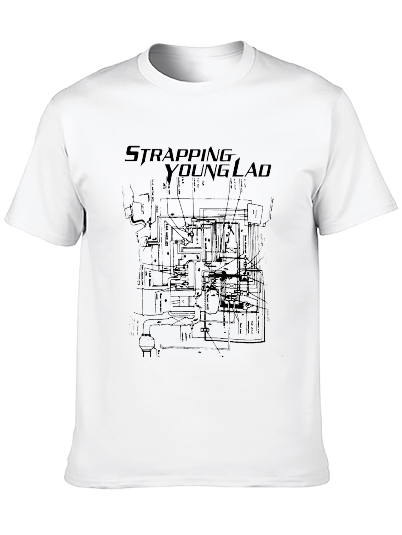 Strapping Young Lad Black Graphic Tee