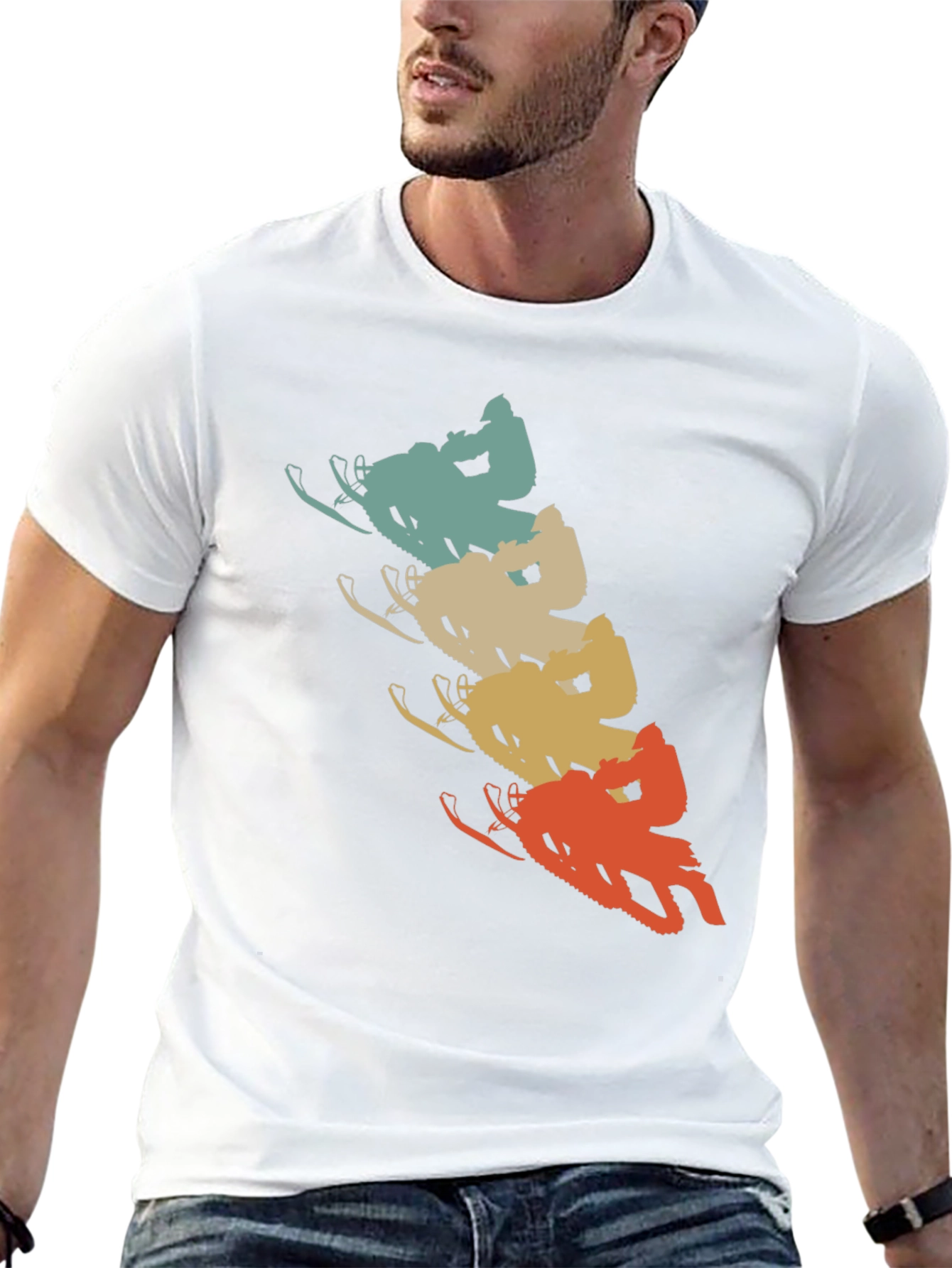 Retro Snowmobile T-Shirt