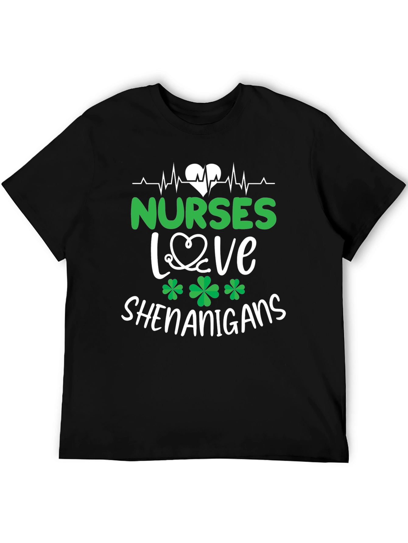 Nurses Love Shenanigans St. Patricks Day Graphic Tee