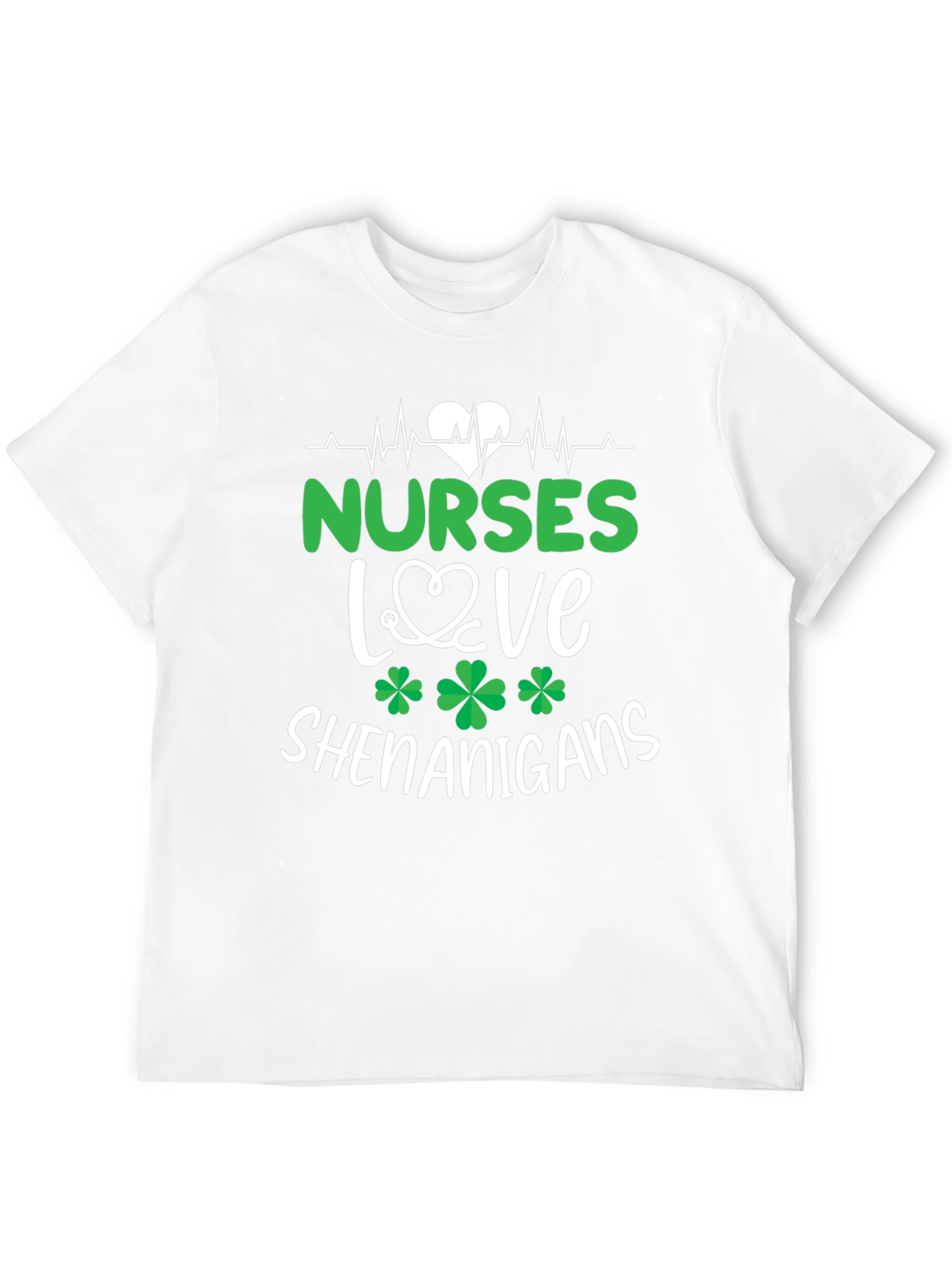 Nurses Love Shenanigans St. Patricks Day Graphic Tee