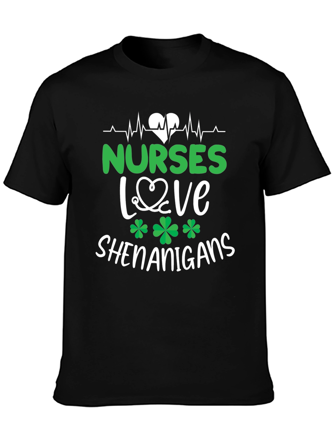 Nurses Love Shenanigans St. Patricks Day Graphic Tee