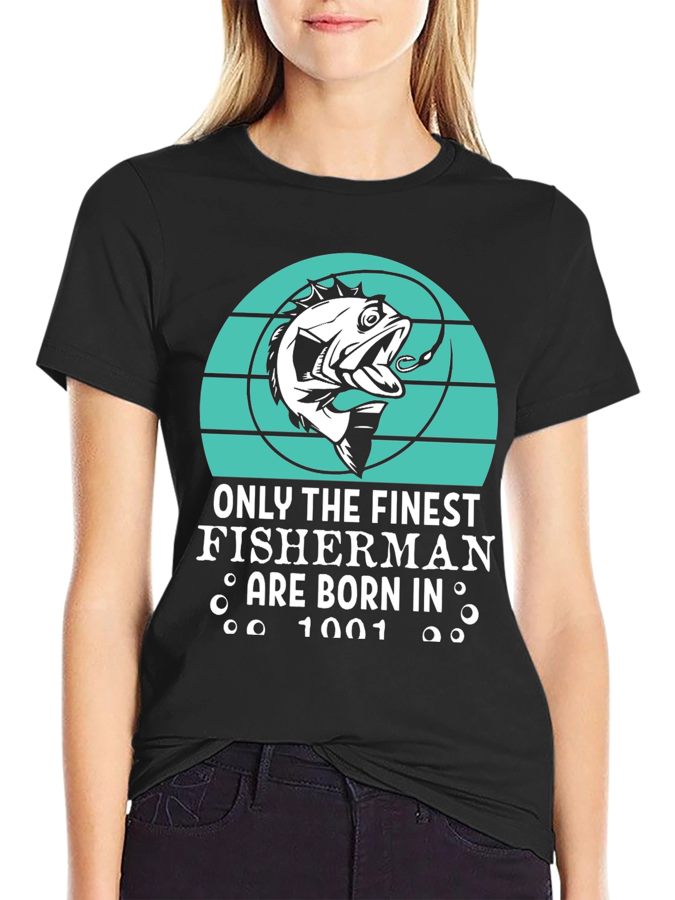 Finest Fisherman Born in 1001 T-Shirt