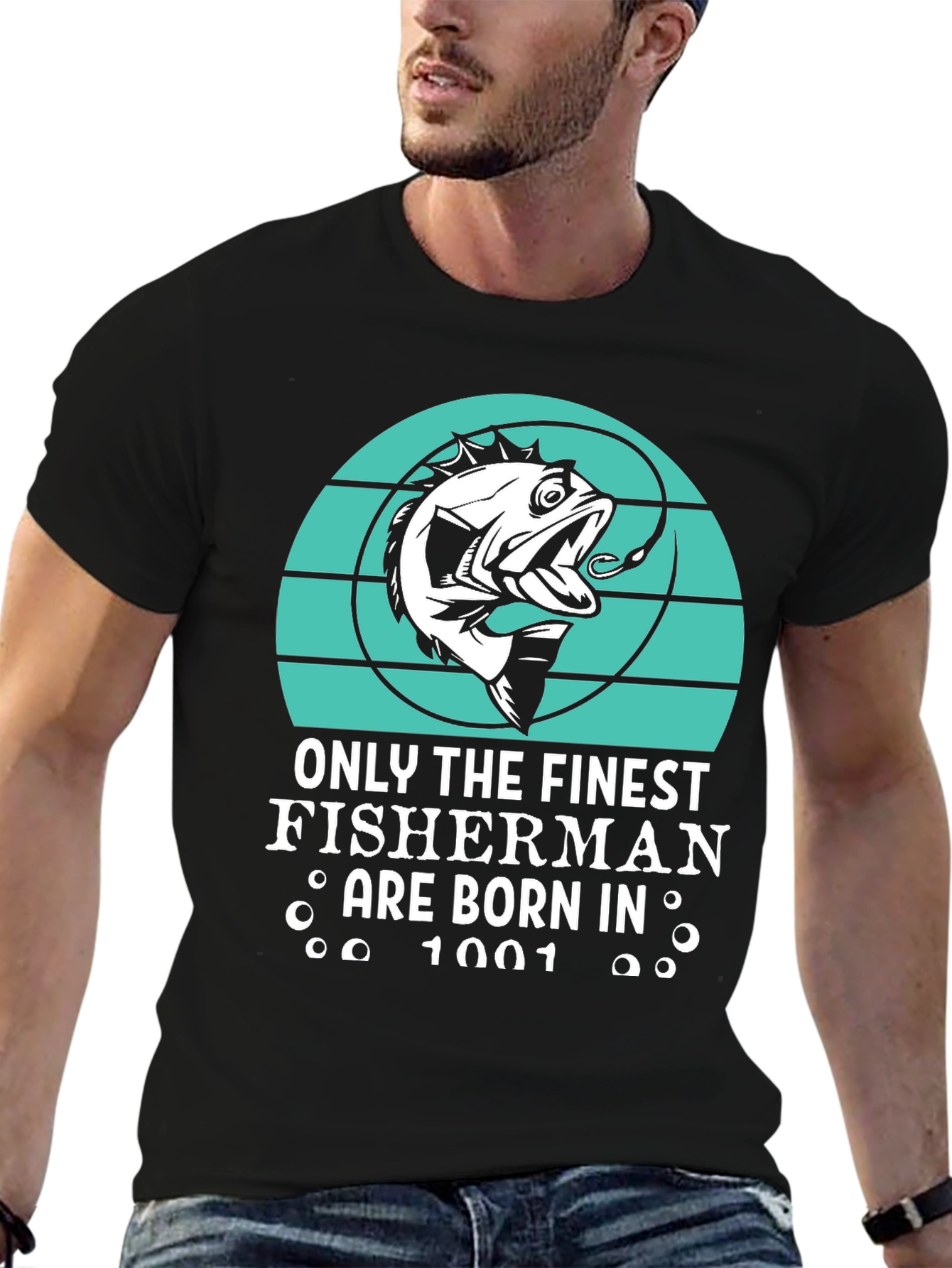 Finest Fisherman Born in 1001 T-Shirt