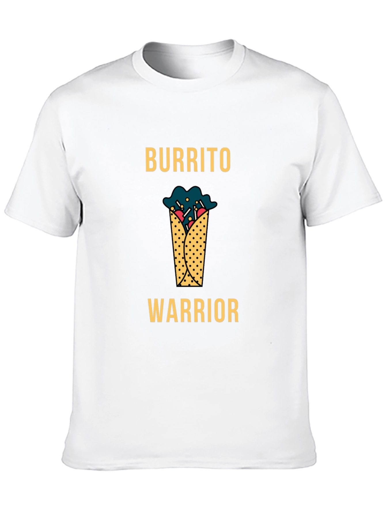 Burrito Warrior Graphic T-Shirt - Black Cotton Tee