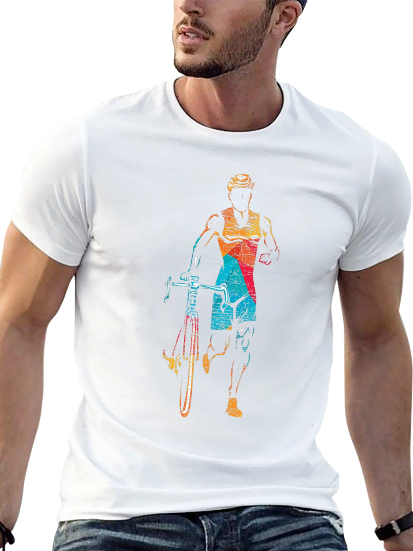 Triathlon Athlete Graphic T-Shirt