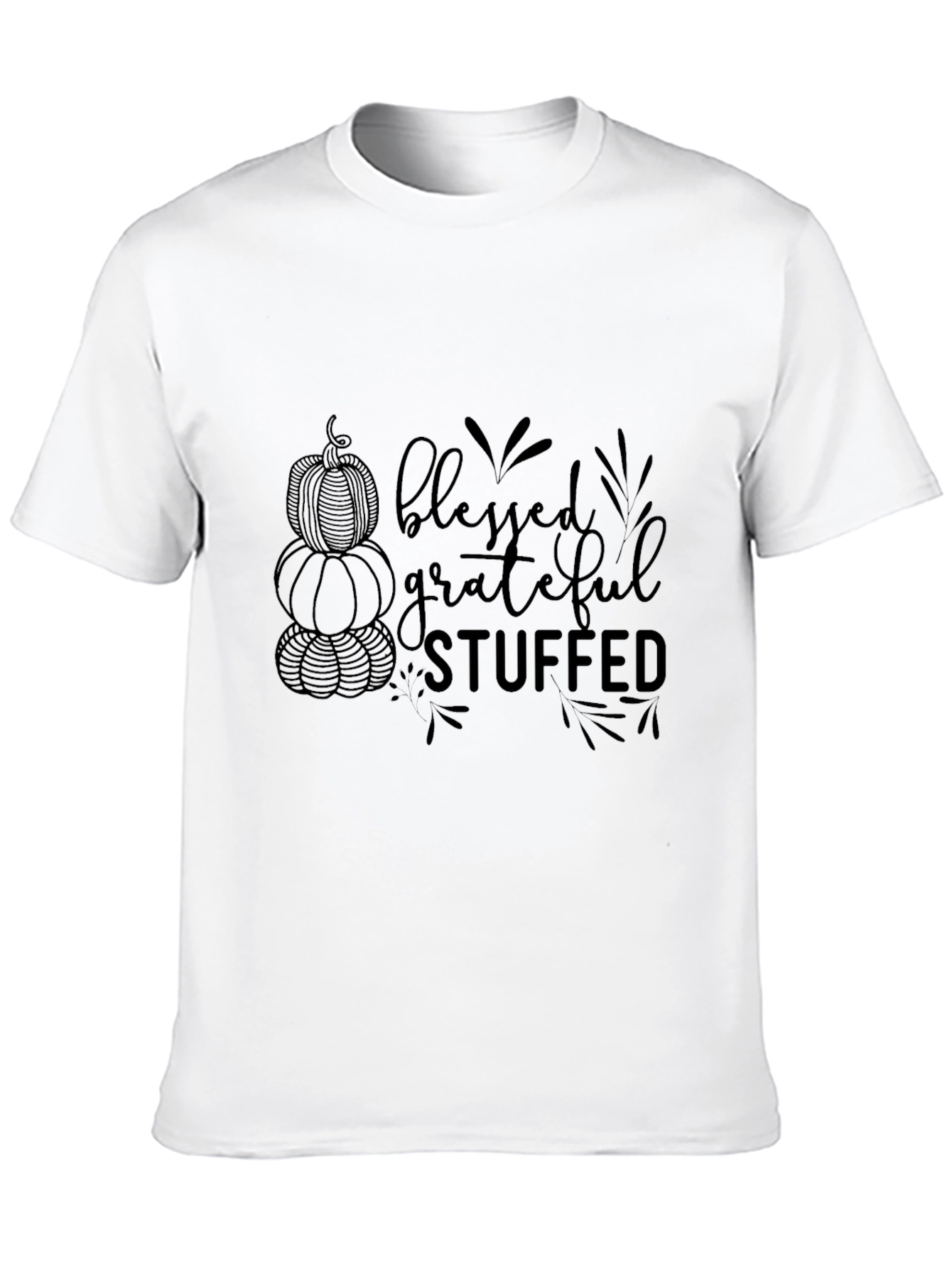 Blessed Grateful Stuffed Thanksgiving T-Shirt