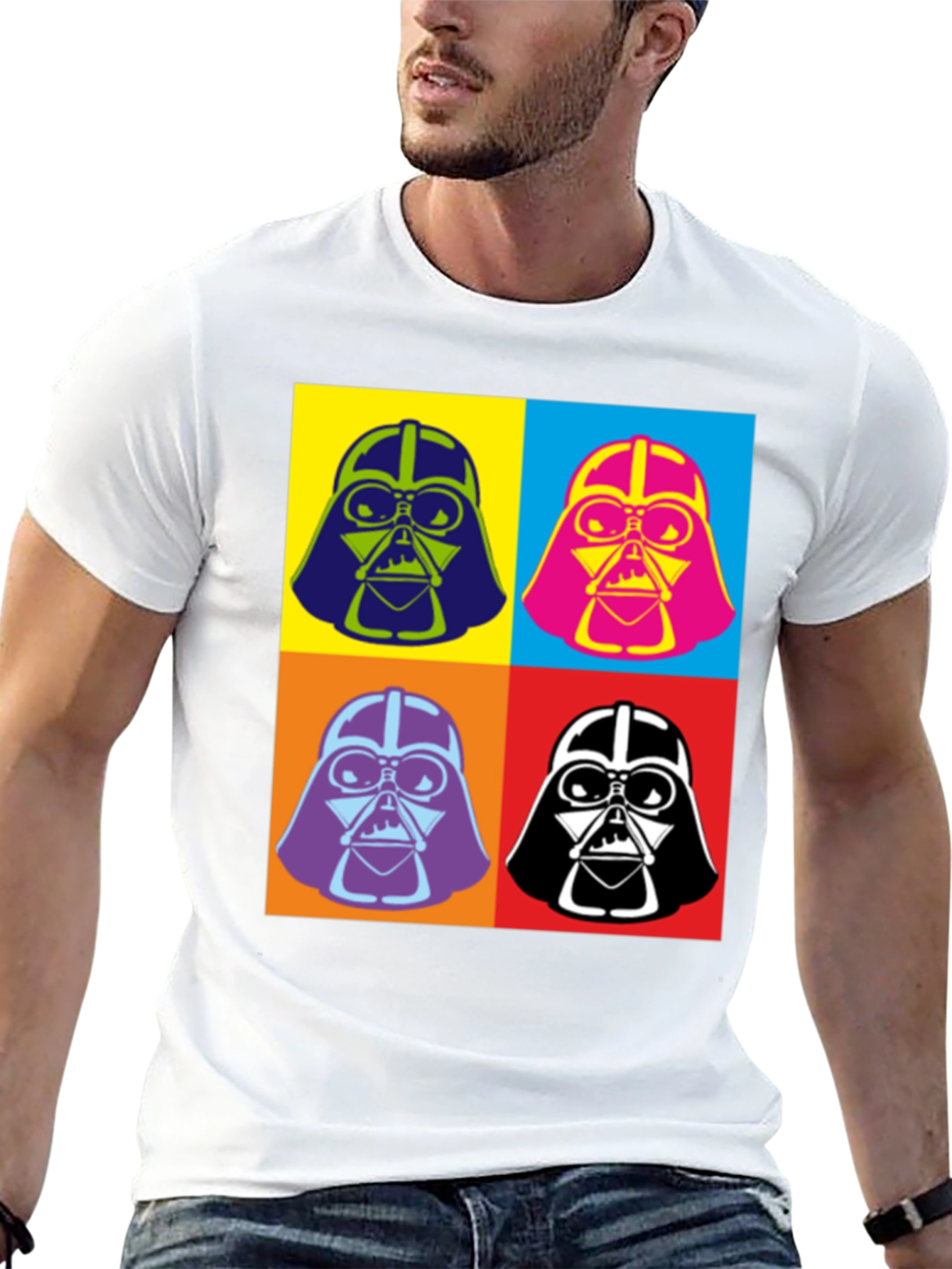 Pop Art Darth Vader Graphic T-Shirt