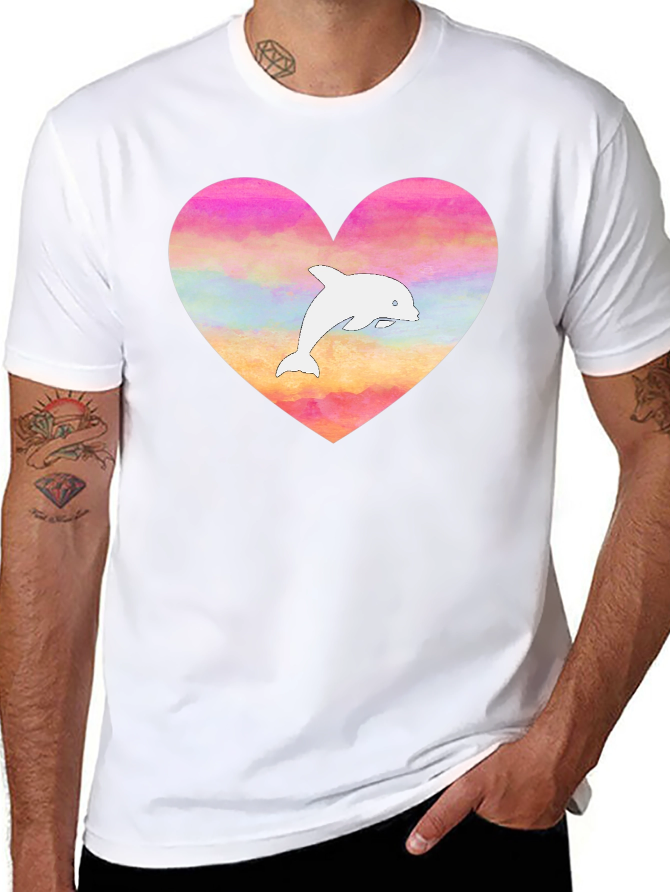 Heart Dolphin T-Shirt
