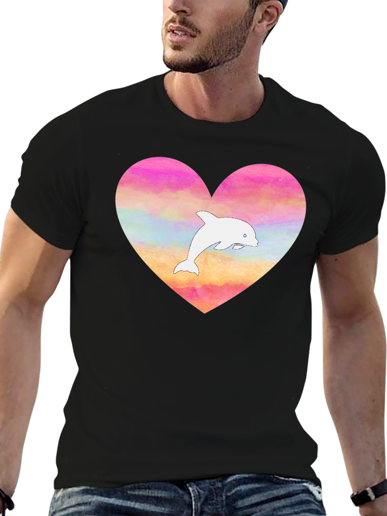 Heart Dolphin T-Shirt