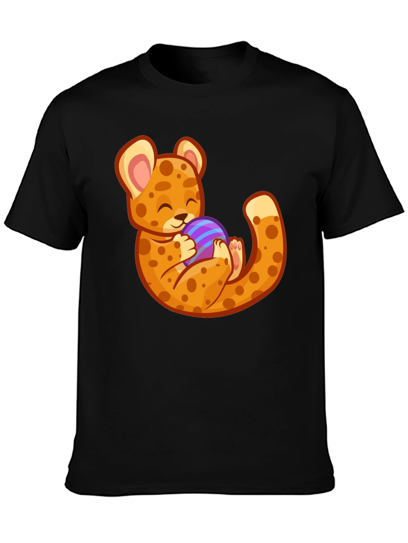 Cute Cheetah Holding Egg T-Shirt