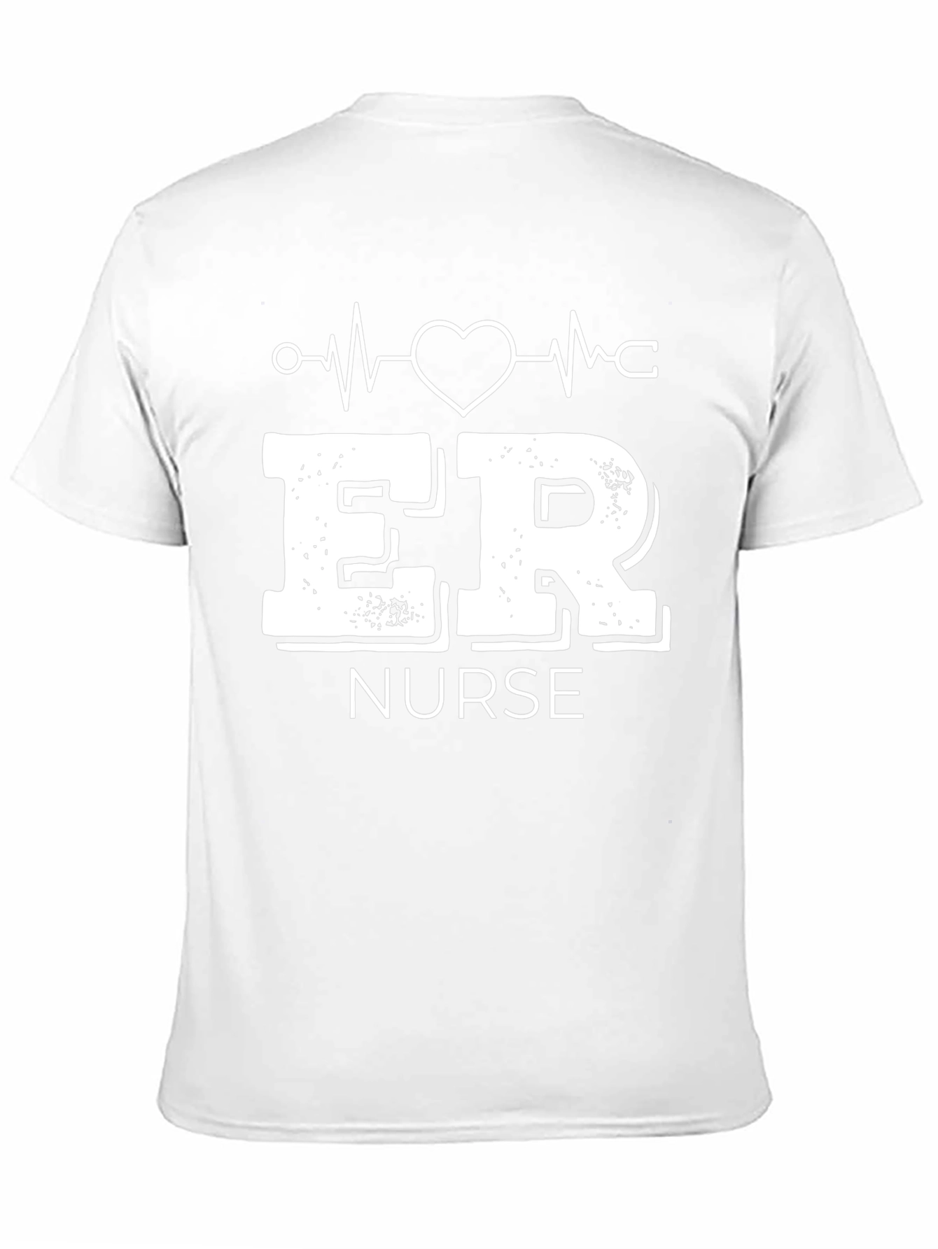ER Nurse Graphic T-Shirt - Black Crew Neck