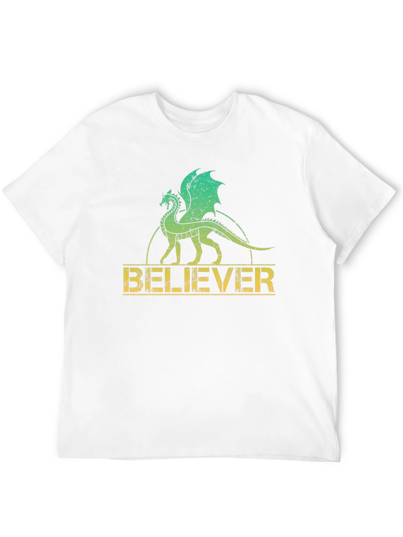 Believer Dragon Graphic Tee - Black