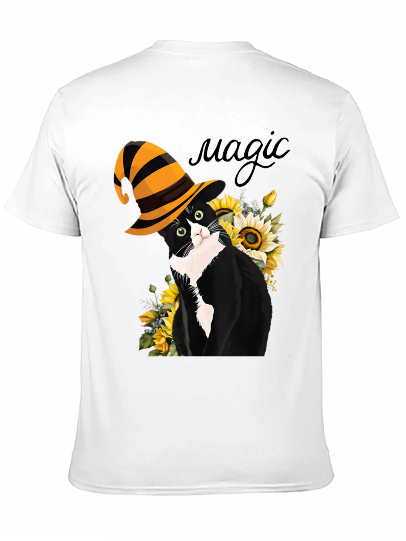 Magic Cat T-Shirt: Whimsical Halloween Style