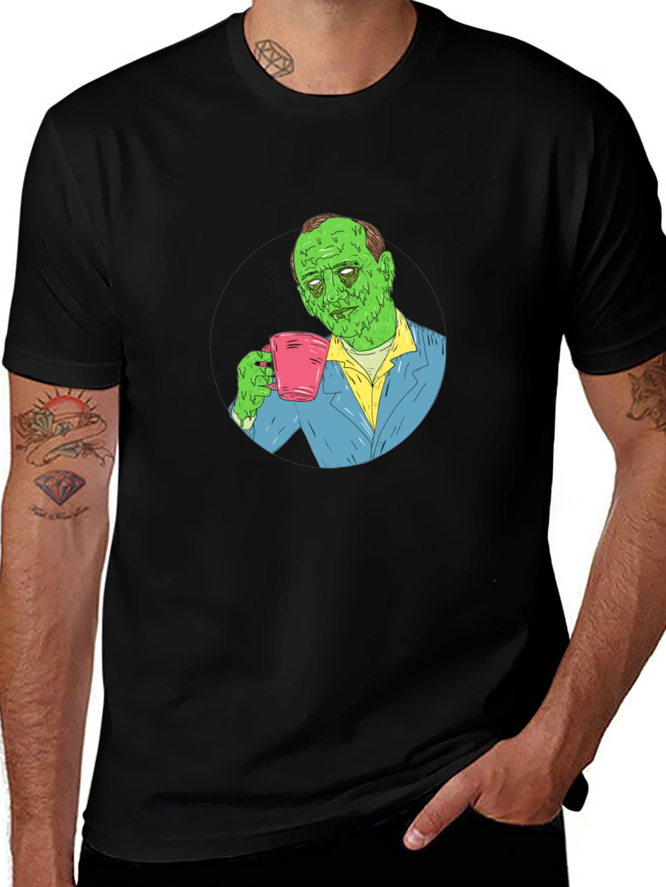 Zombie Coffee T-Shirt - Funny Graphic Tee
