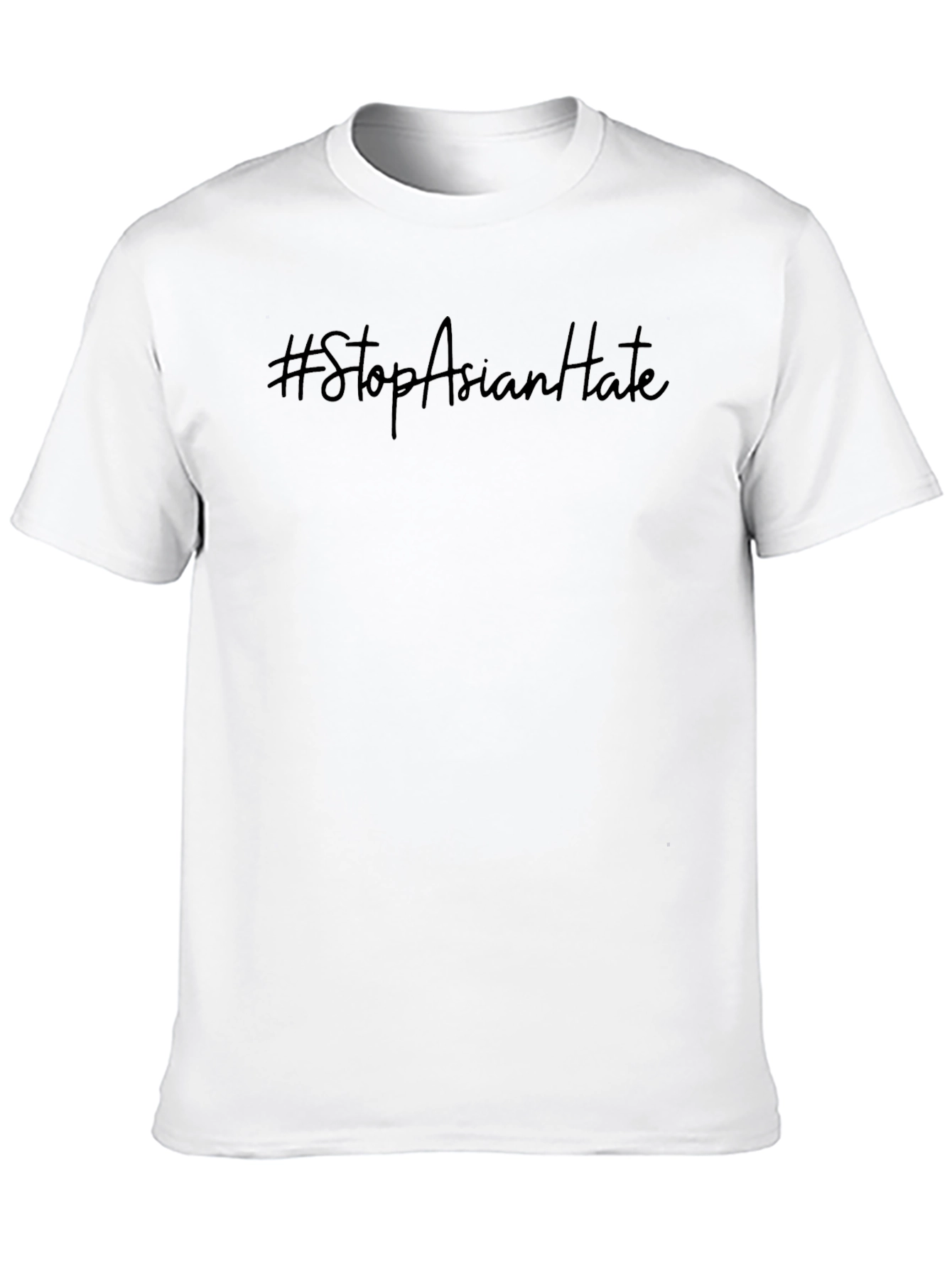 Stop Asian Hate T-Shirt - Black Crew Neck
