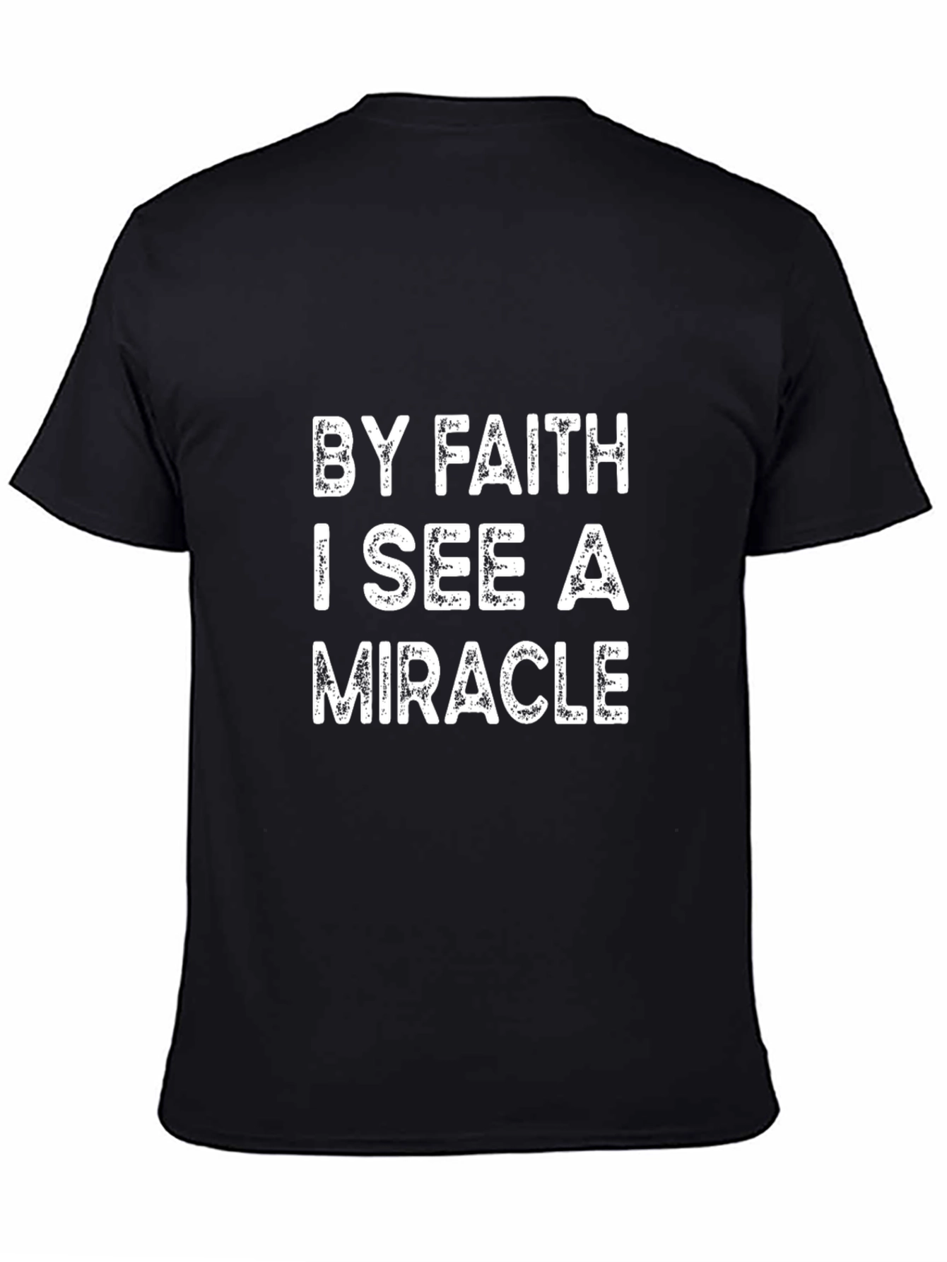 Faith & Miracle Graphic Tee - Black T-Shirt