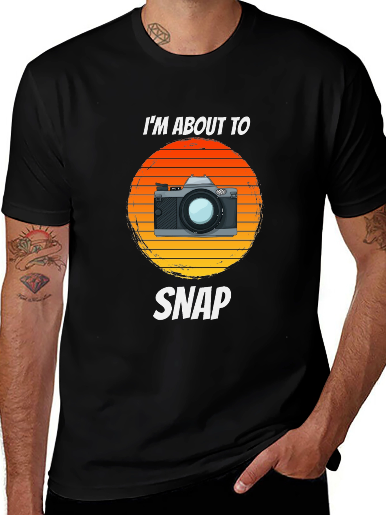 Retro Camera T-Shirt - Im About To Snap