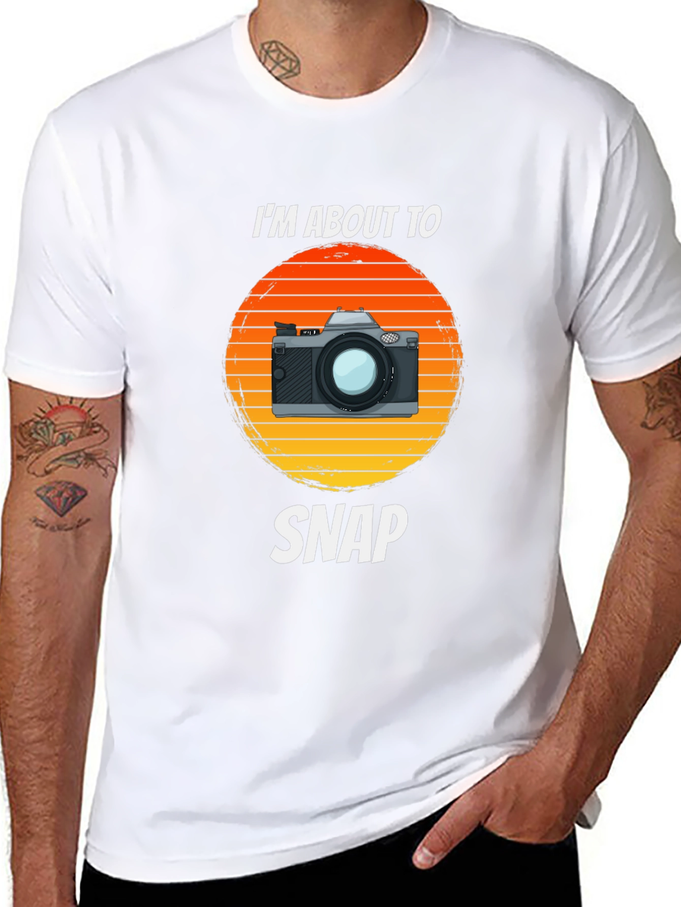 Retro Camera T-Shirt - Im About To Snap
