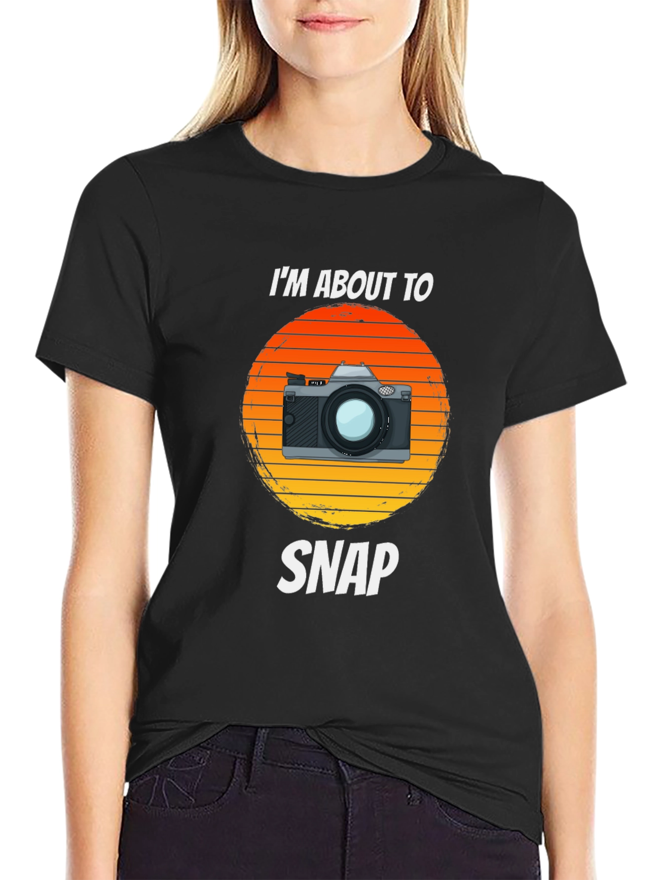 Retro Camera T-Shirt - Im About To Snap