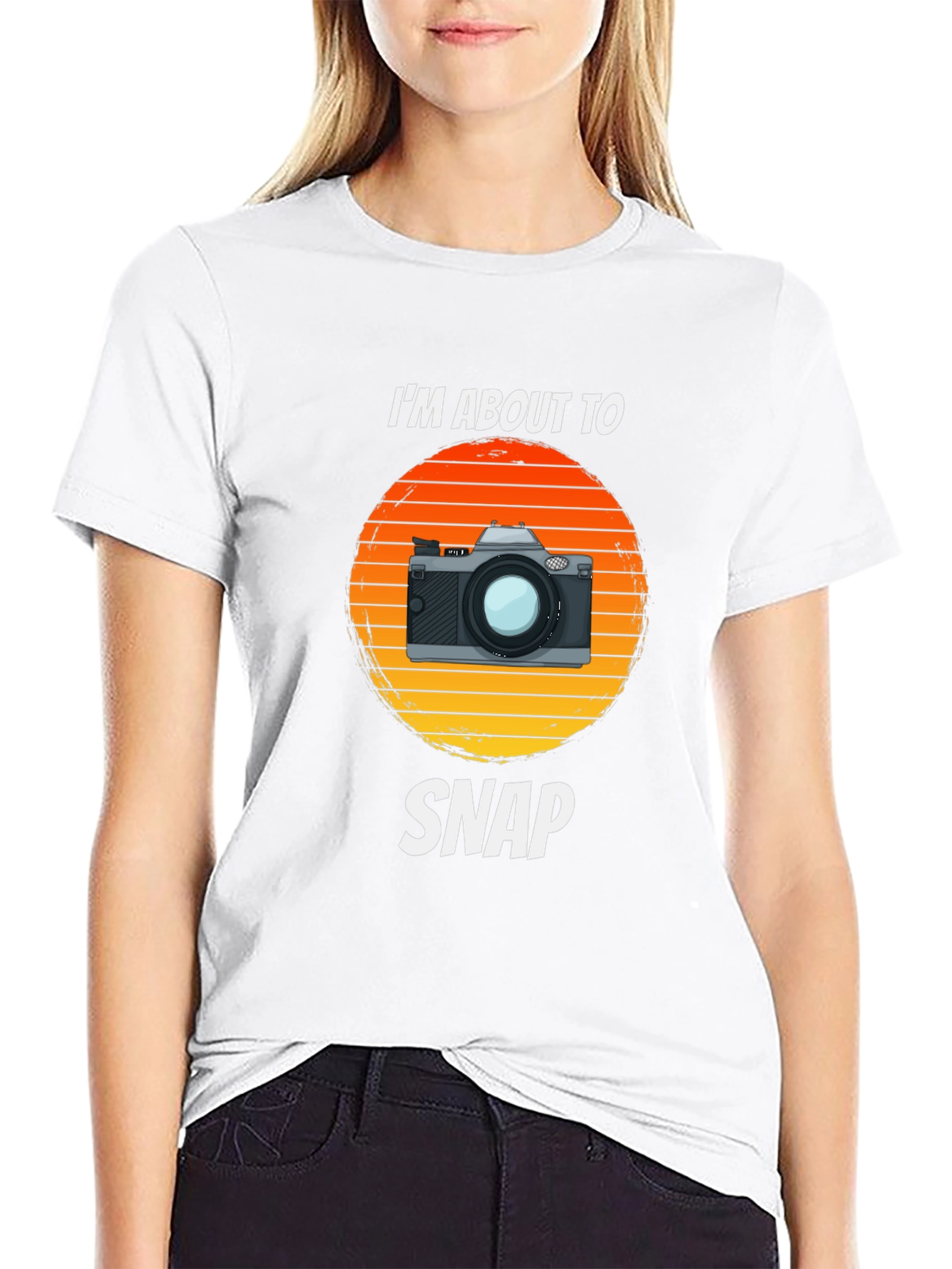 Retro Camera T-Shirt - Im About To Snap